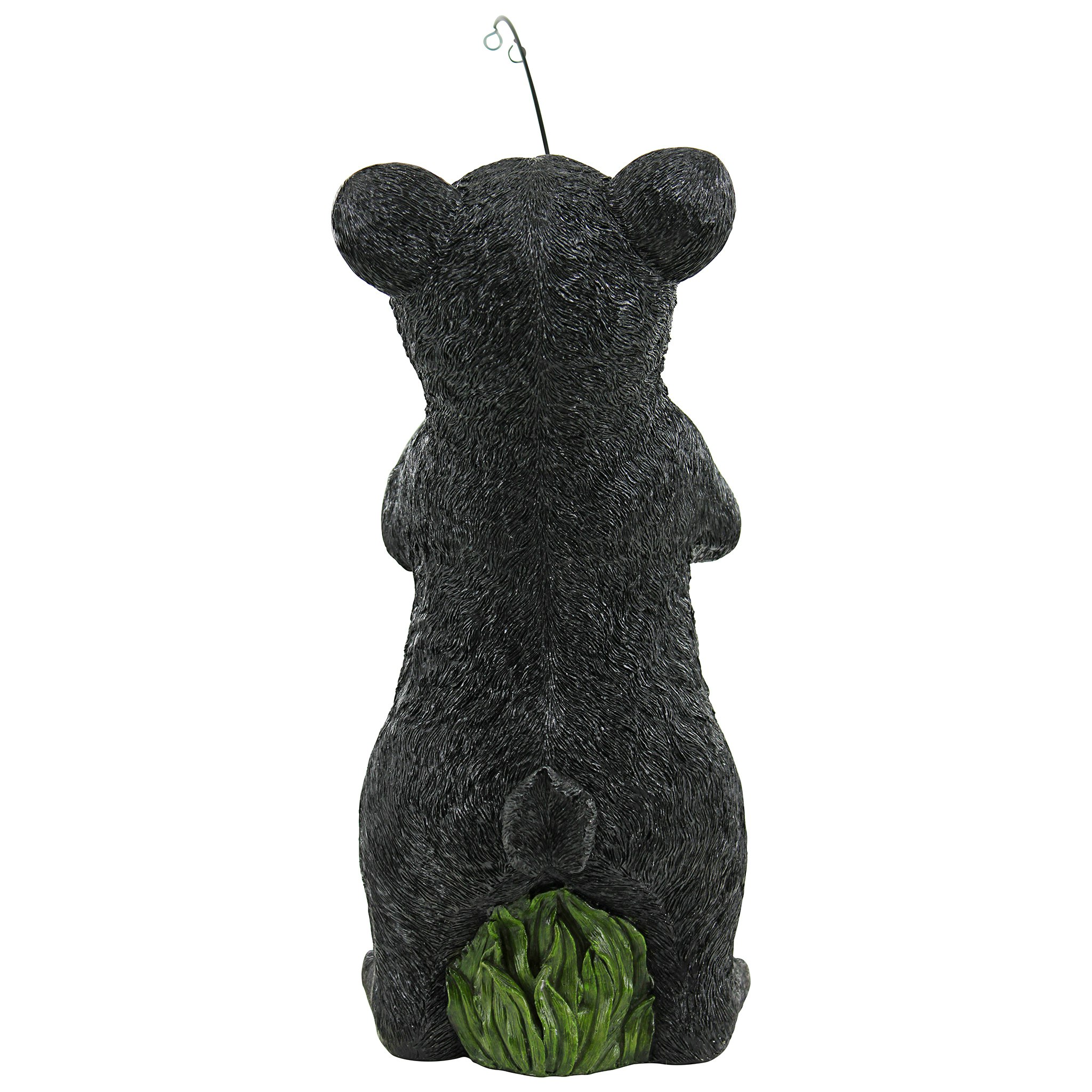 Toscano - Hooked on FishingBlack Bear Cub Fisherman Statue