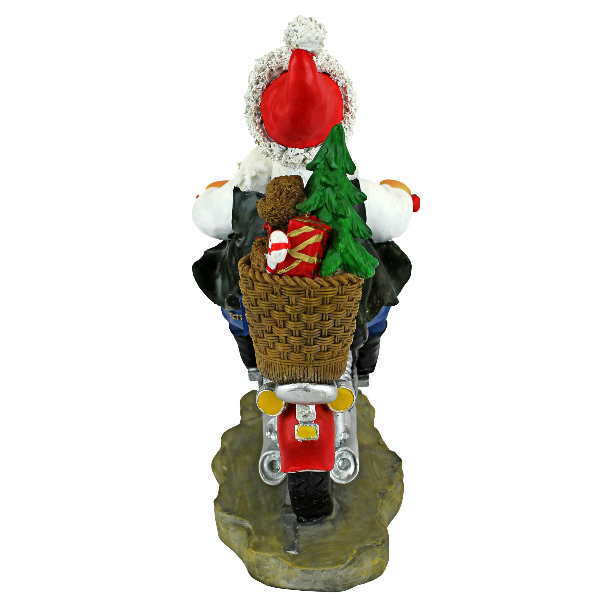 Toscano - Old School Father Christmas Santa Biker Statue