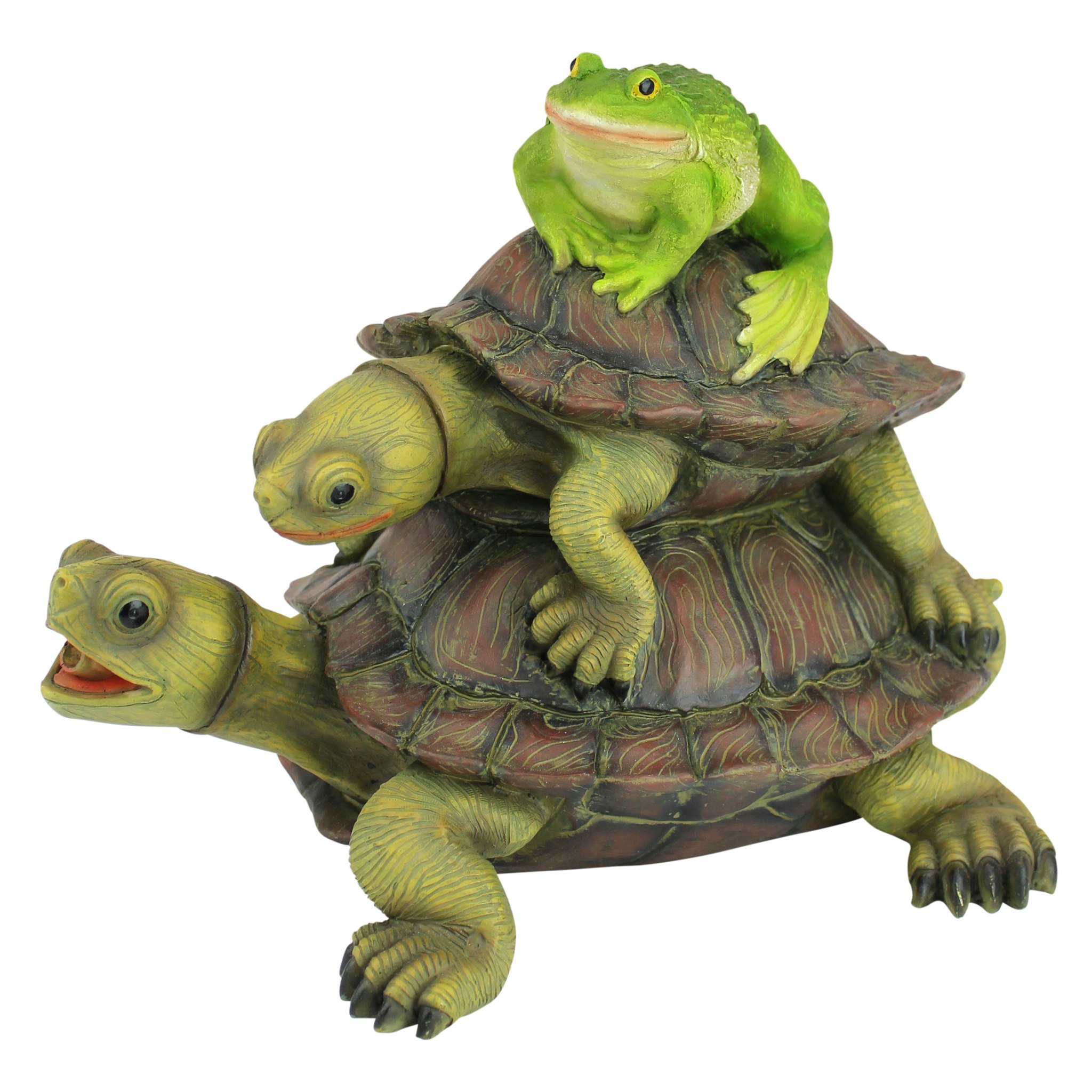 Toscano - Along for the RideFrog and Turtles Spitter Piped Statue
