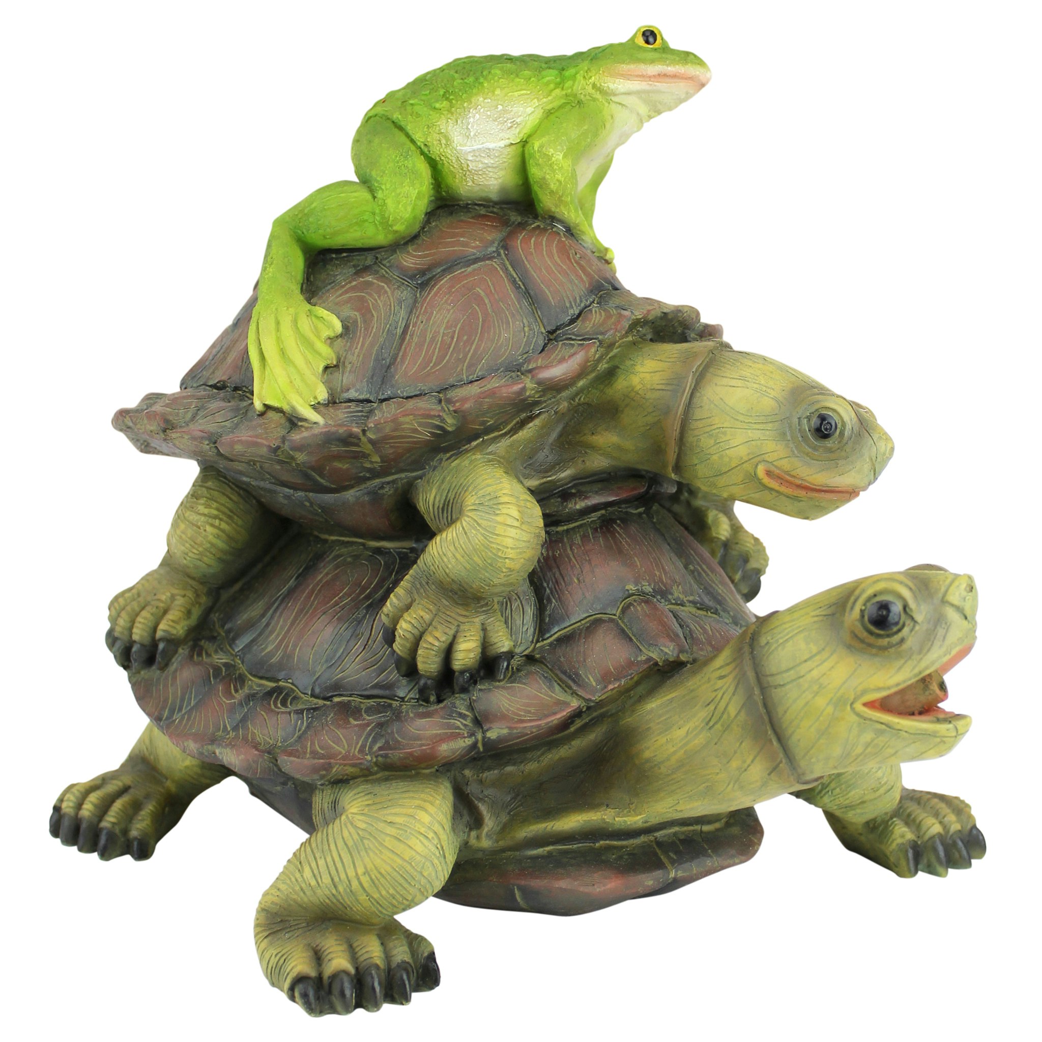 Toscano - Along for the RideFrog and Turtles Spitter Piped Statue