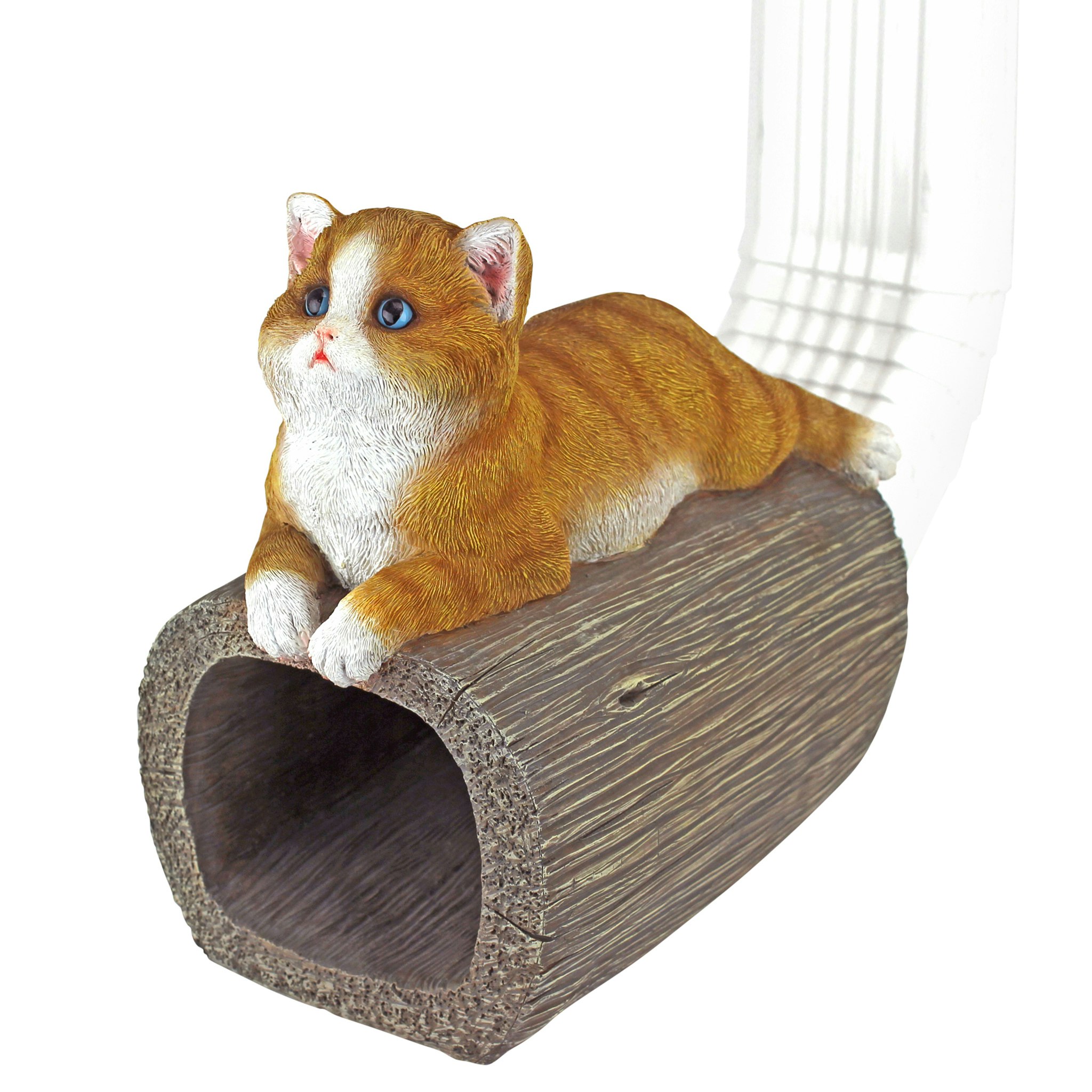 Toscano - Kitty Cat Gutter Guardian Downspout Statue