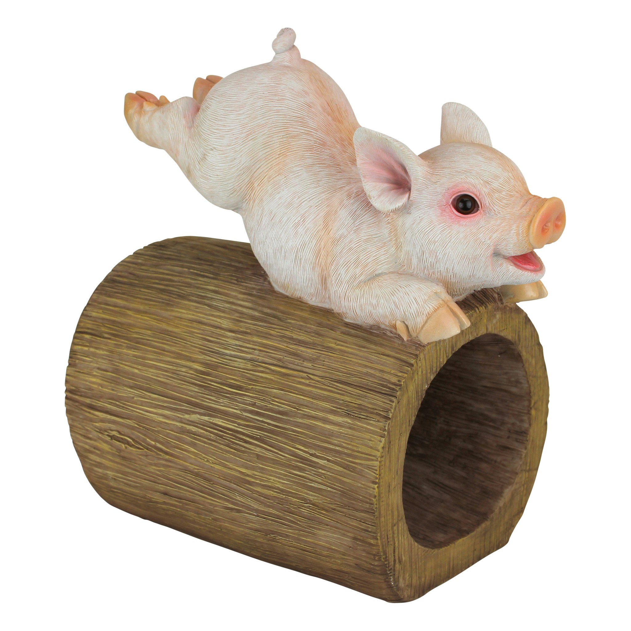 Toscano - Hog Wild Pouncing Pig Gutter Guardian Downspout Statue