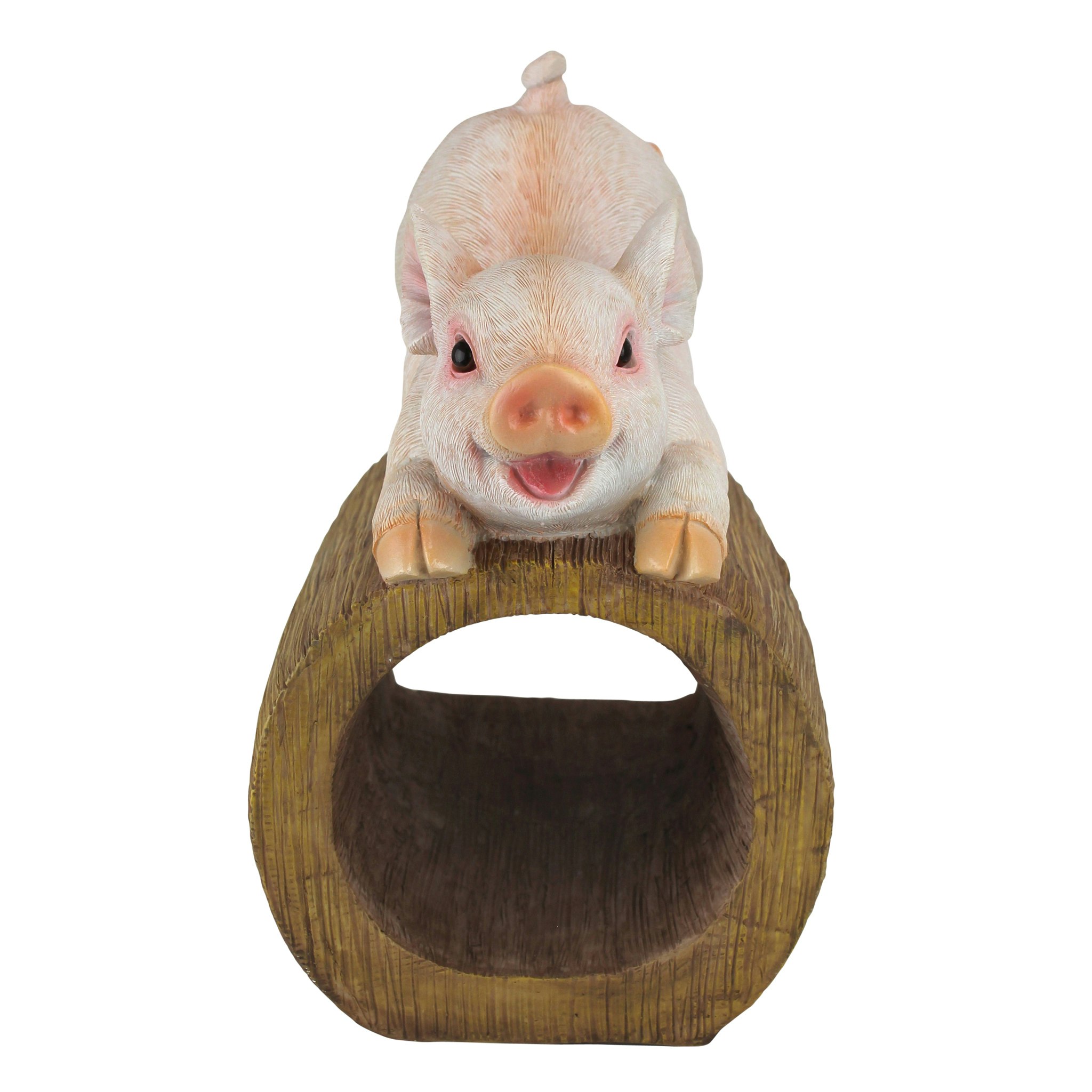 Toscano - Hog Wild Pouncing Pig Gutter Guardian Downspout Statue