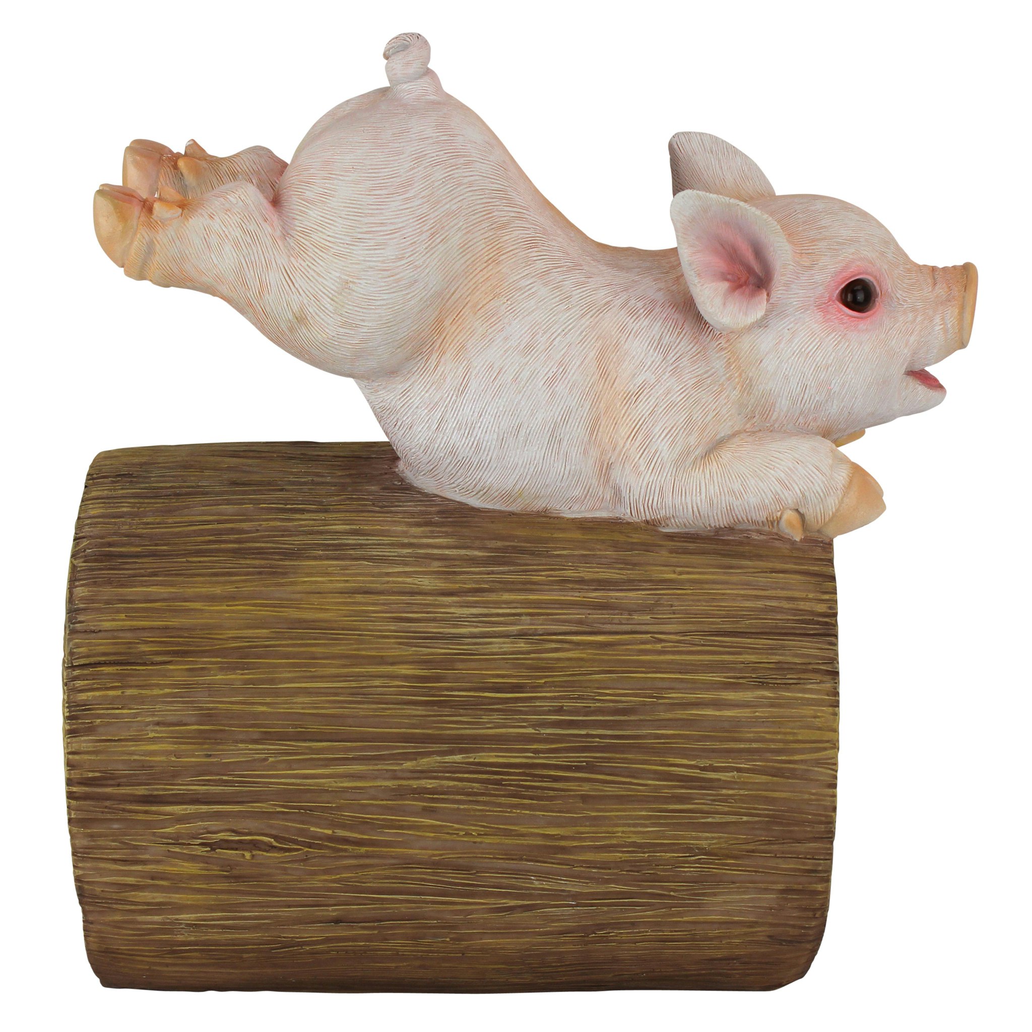 Toscano - Hog Wild Pouncing Pig Gutter Guardian Downspout Statue
