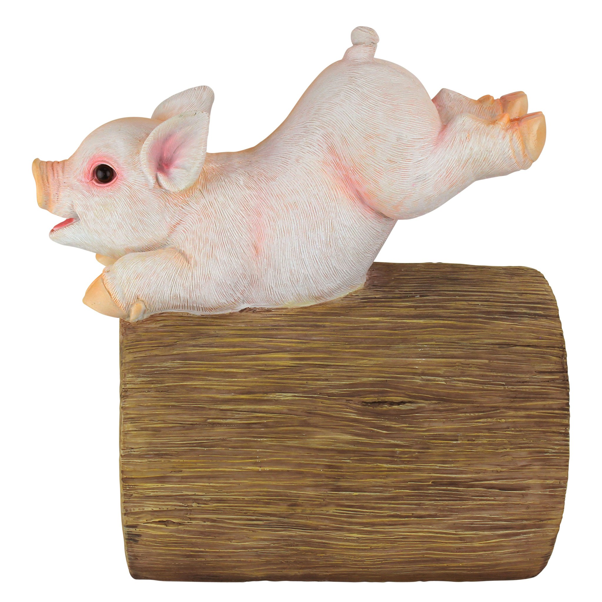 Toscano - Hog Wild Pouncing Pig Gutter Guardian Downspout Statue