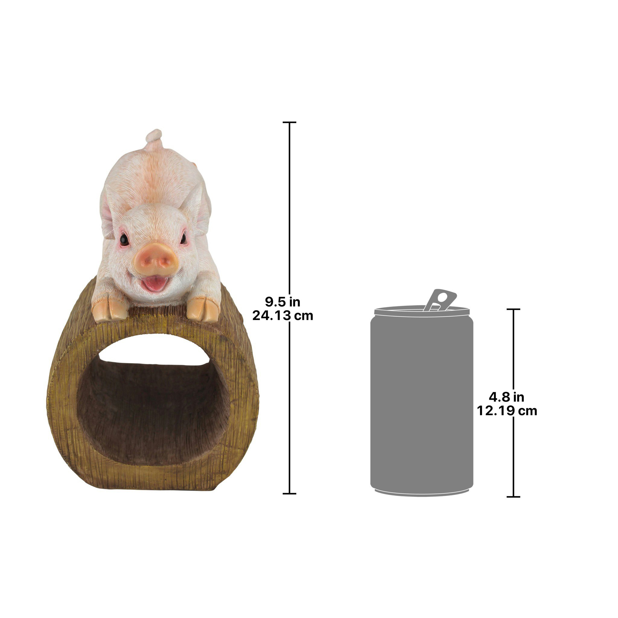 Toscano - Hog Wild Pouncing Pig Gutter Guardian Downspout Statue