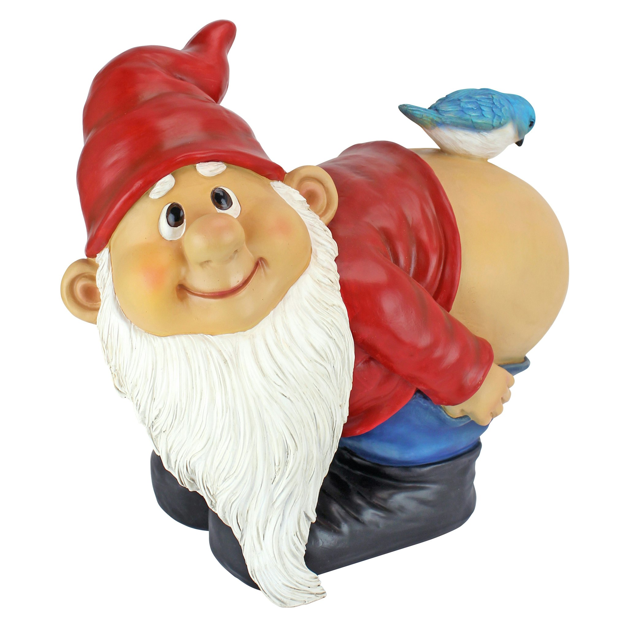 Toscano Loonie Moonie Bare Buttocks Garden Gnome Statue - Large