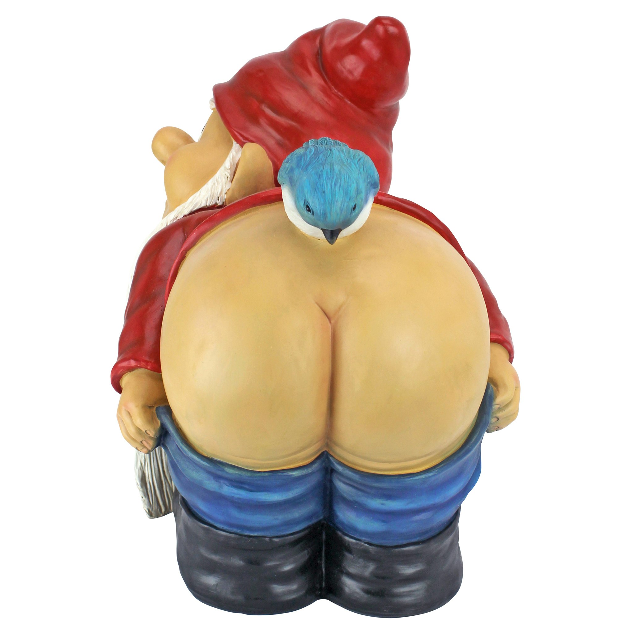 Toscano Loonie Moonie Bare Buttocks Garden Gnome Statue - Large