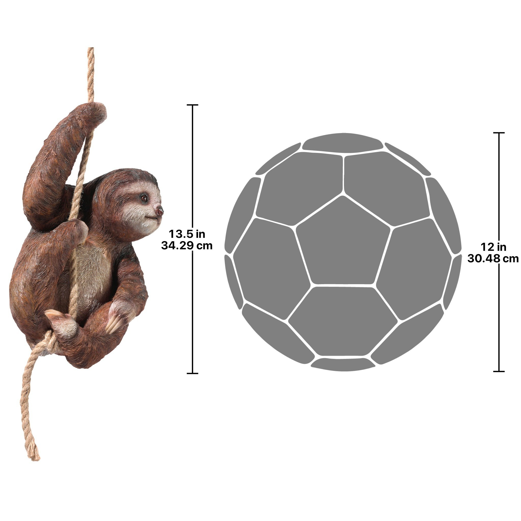 Toscano - Hanging Horatio the 3-Toed Sloth Statue