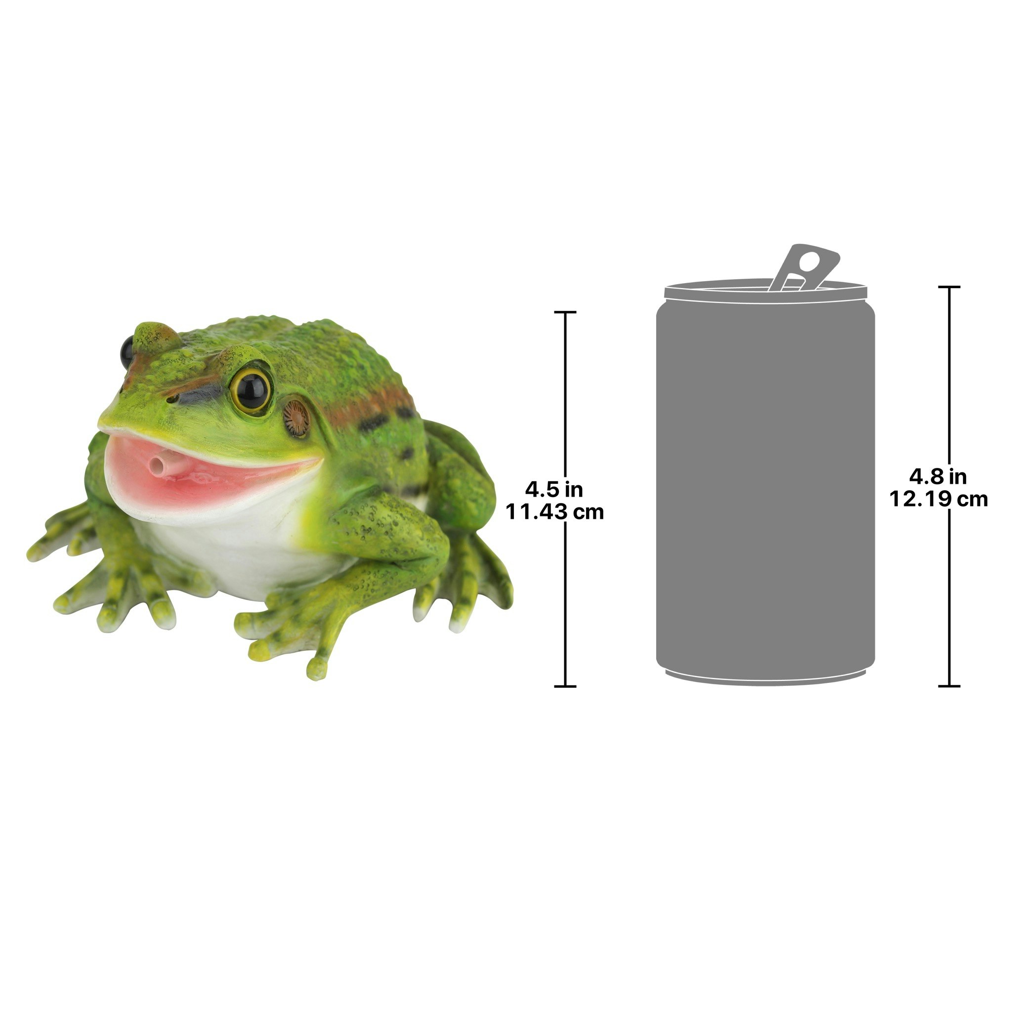 Toscano - Friendly Frog Piped Toad Spitter Statue