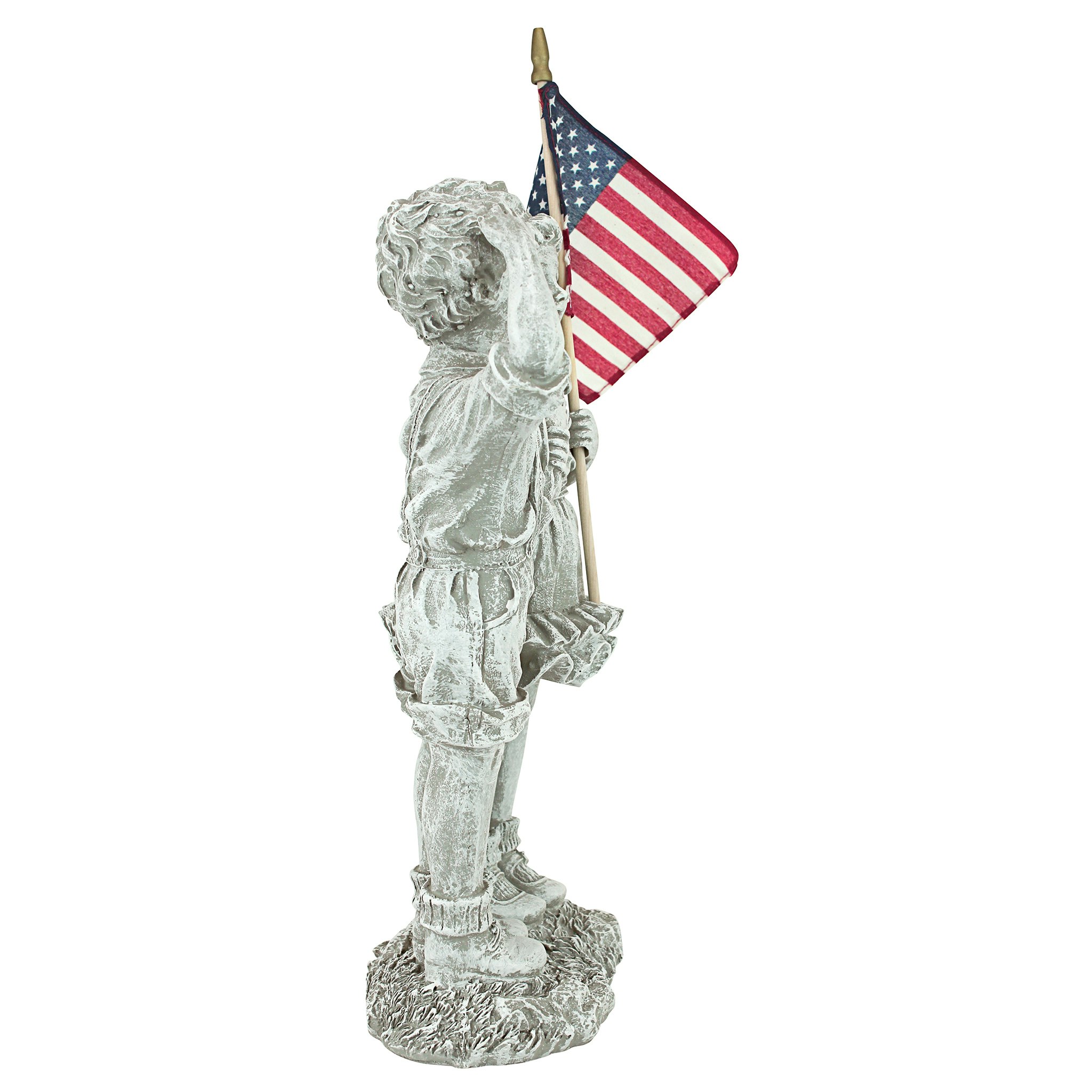 Toscano - Patriotic Flag Children Statue