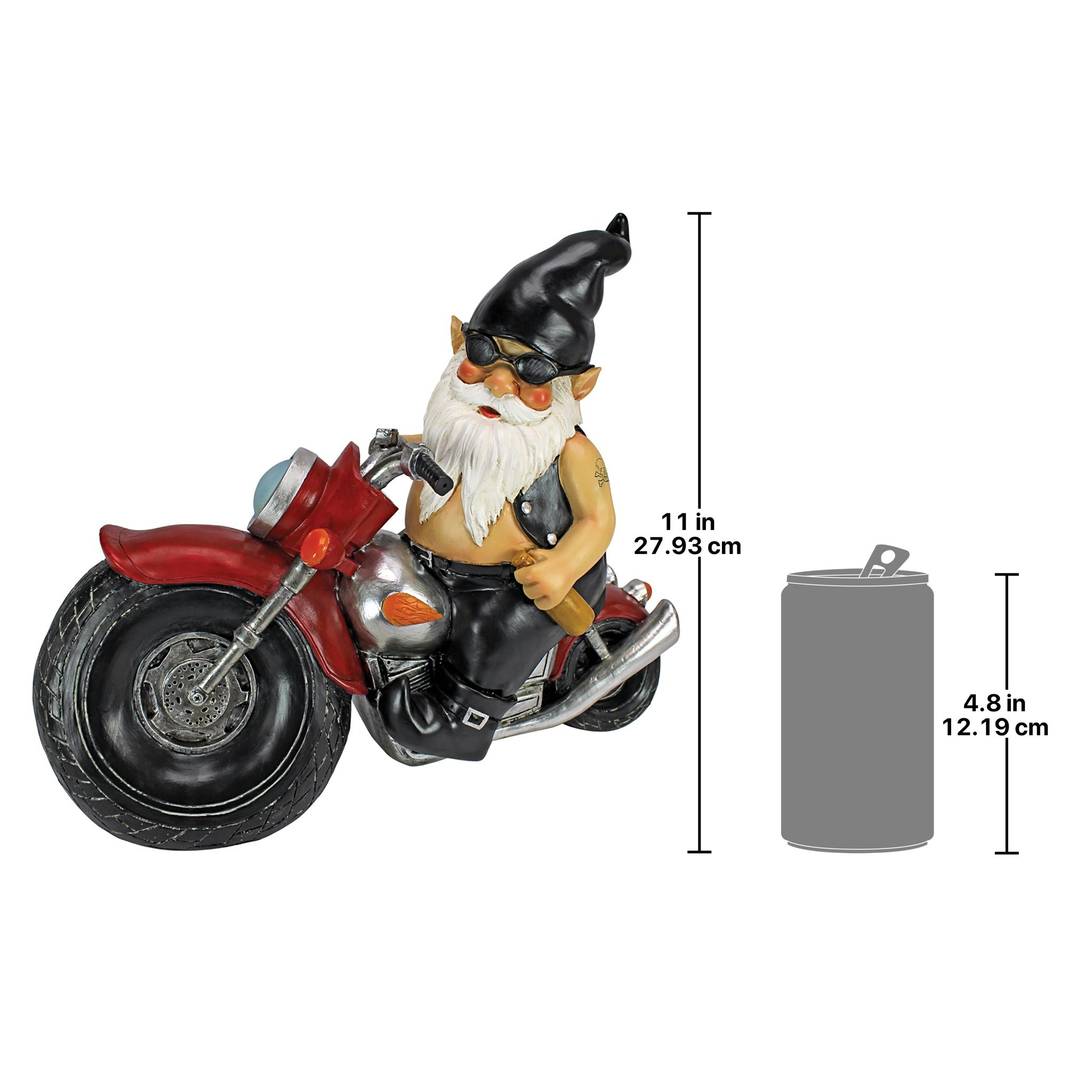 Toscano - Axle Greasethe Biker Gnome Statue