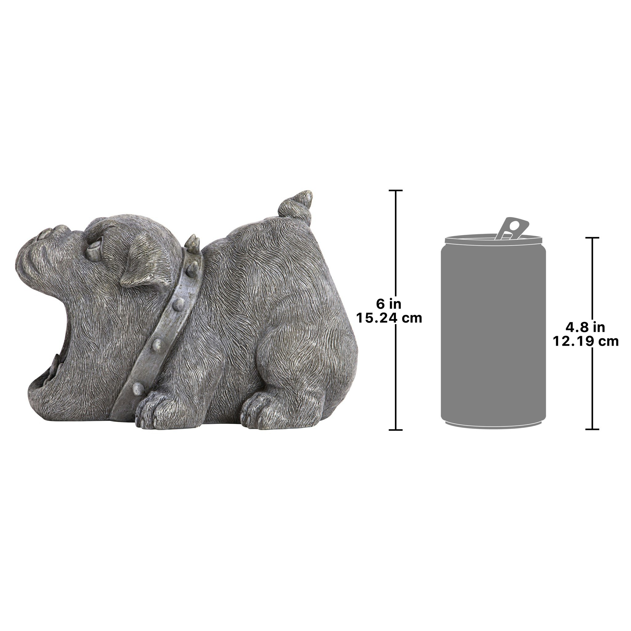 Toscano - Butch the Bulldog Gutter Guardian Downspout Statue