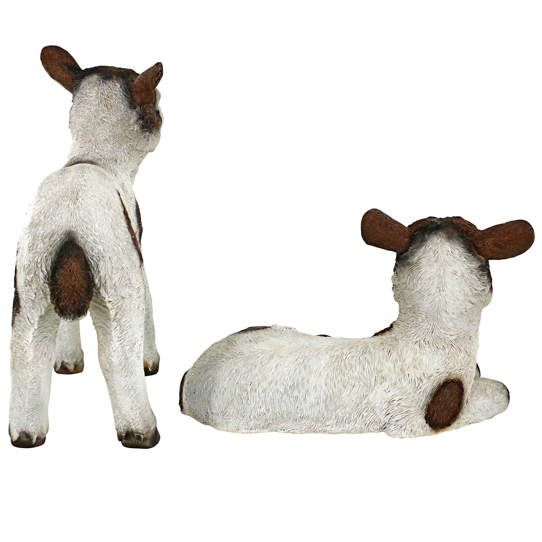 Toscano - Set of 2 New Kids on the Farm Baby Goat Animal Statues