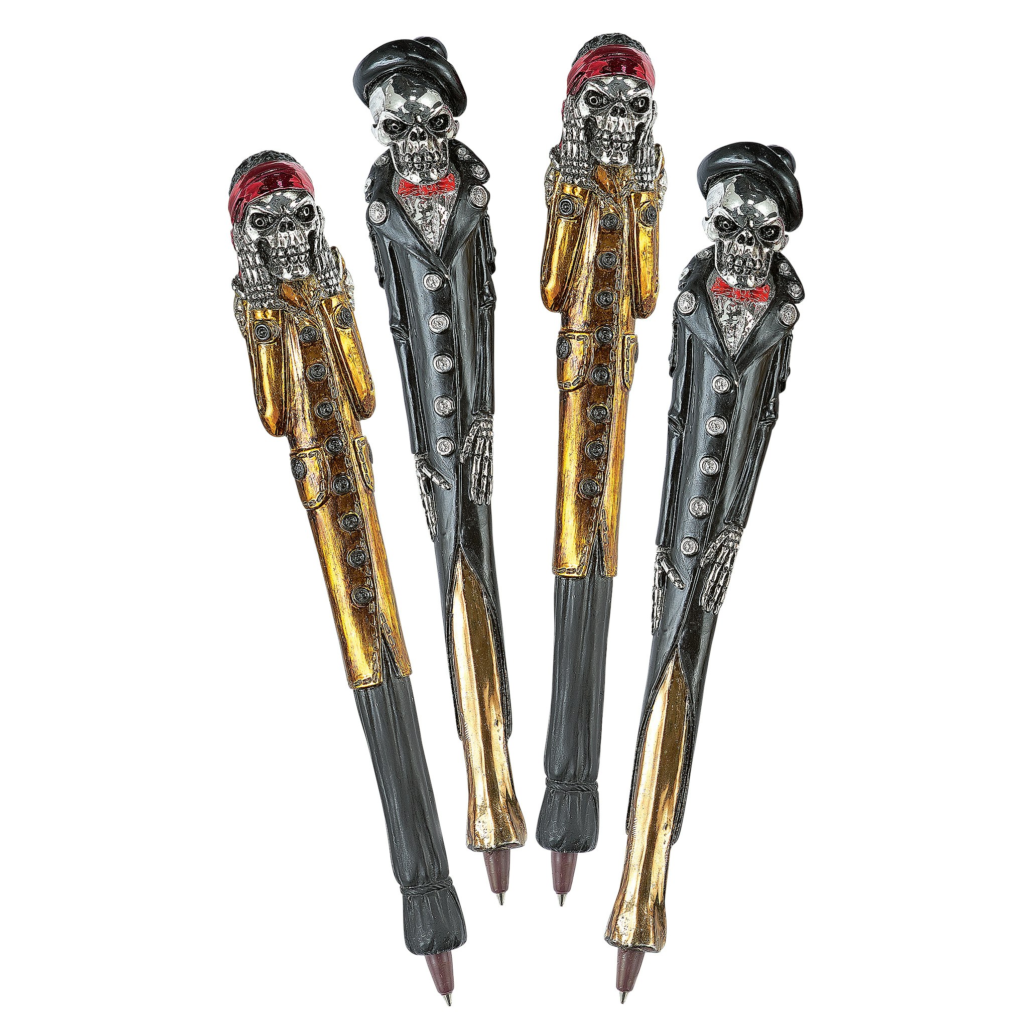 Toscano - Gothic Skull Vessel Cup with Pens