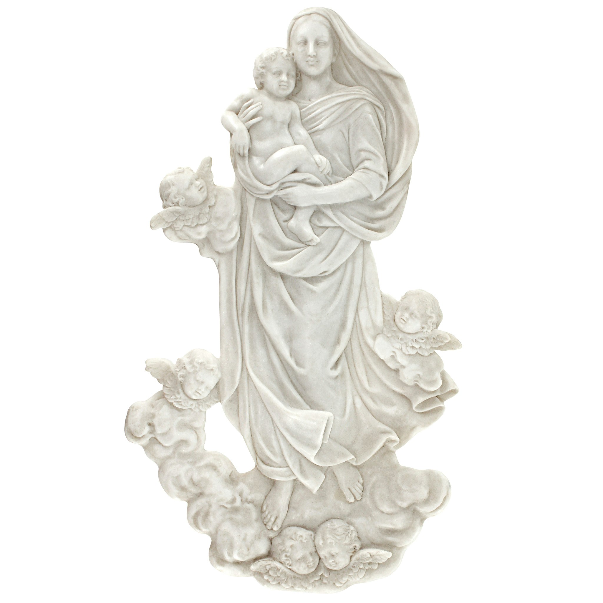 Toscano - Raphael Sistine Madonna Marble Resin Wall Sculpture