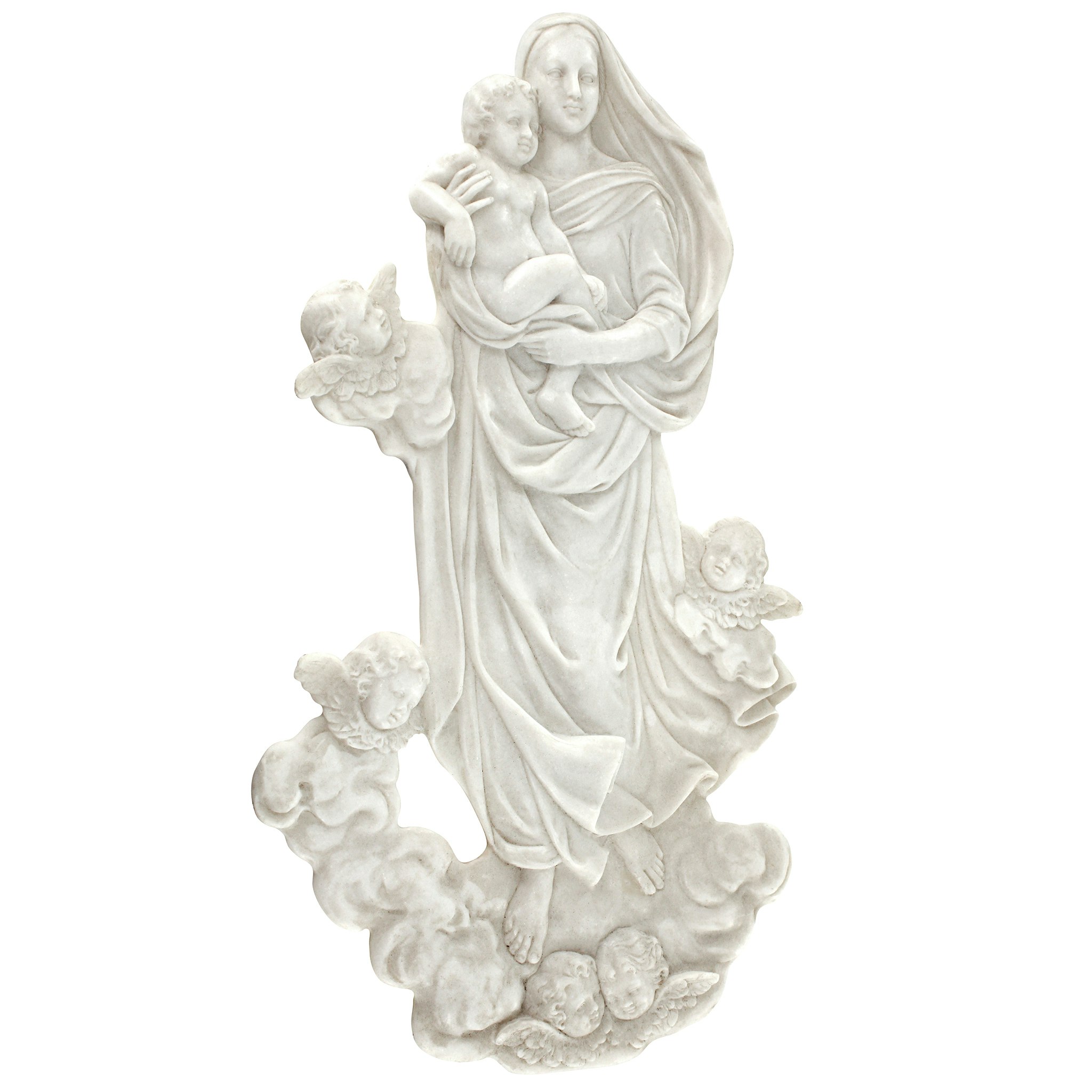 Toscano - Raphael Sistine Madonna Marble Resin Wall Sculpture