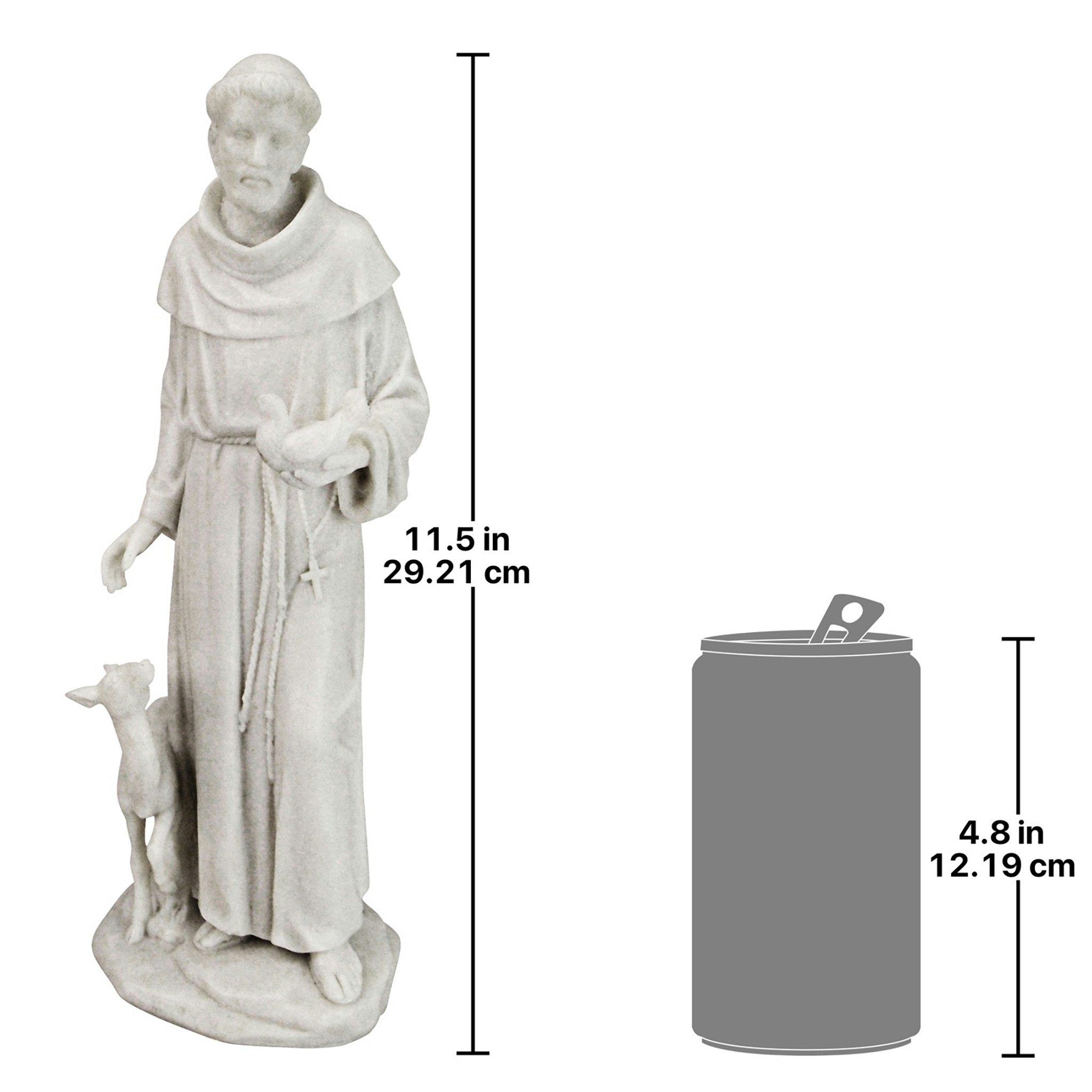 Toscano - Saint Francis of AssisiPatron Saint of Animals Marble Resin Statue