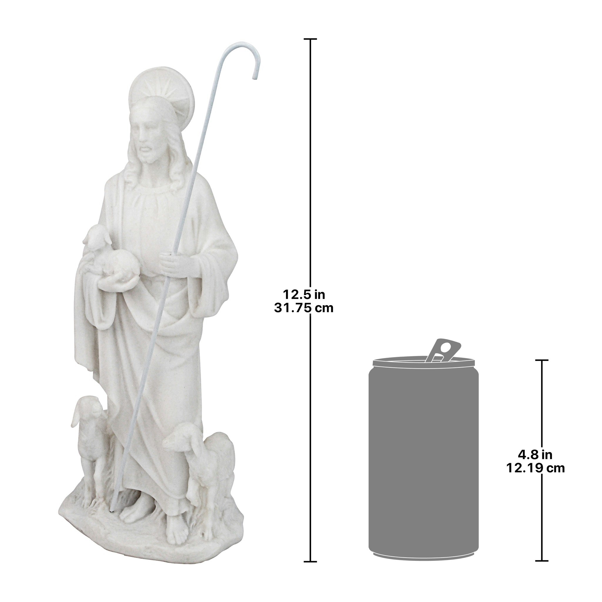 Toscano - Jesus the Good Shepherd Marble Resin Statue Desktop
