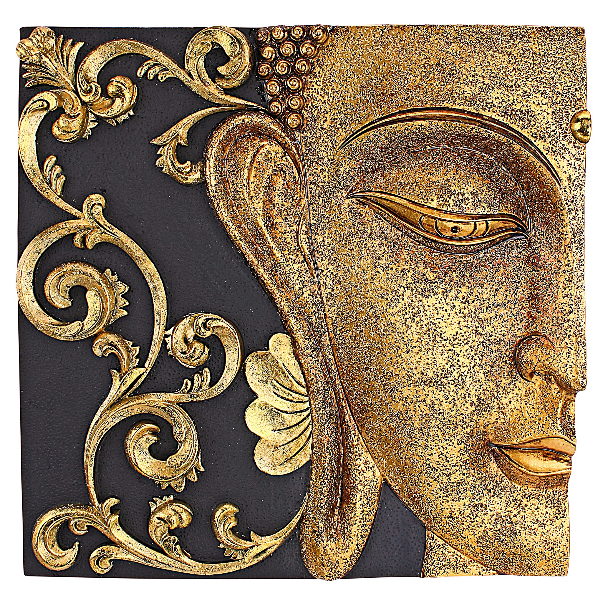 Toscano - Mirrored Nirvana Dual Buddha Asian Wall Sculpture