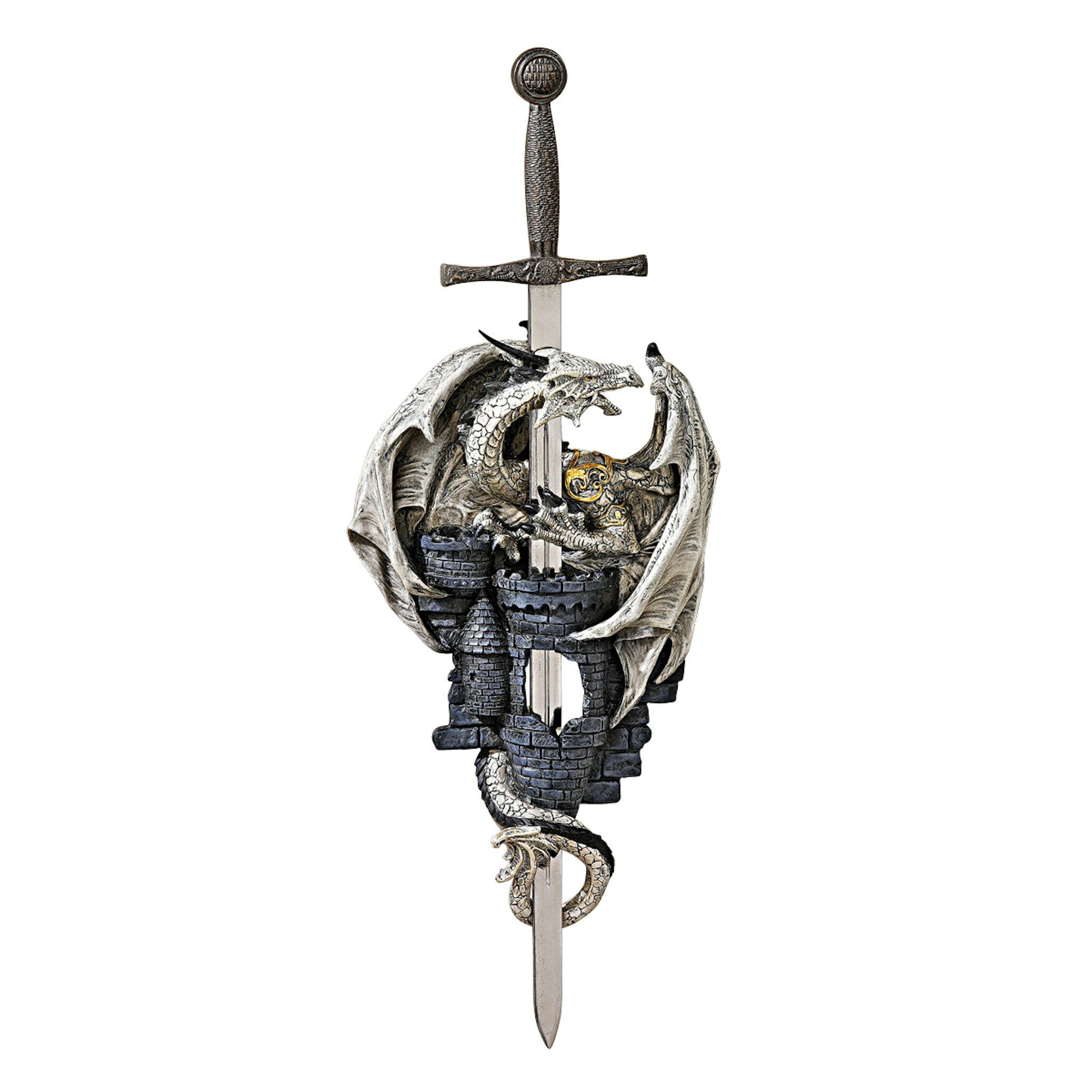 Toscano - Dragon of Stonebridge Castle Gothic Wall Sculpture