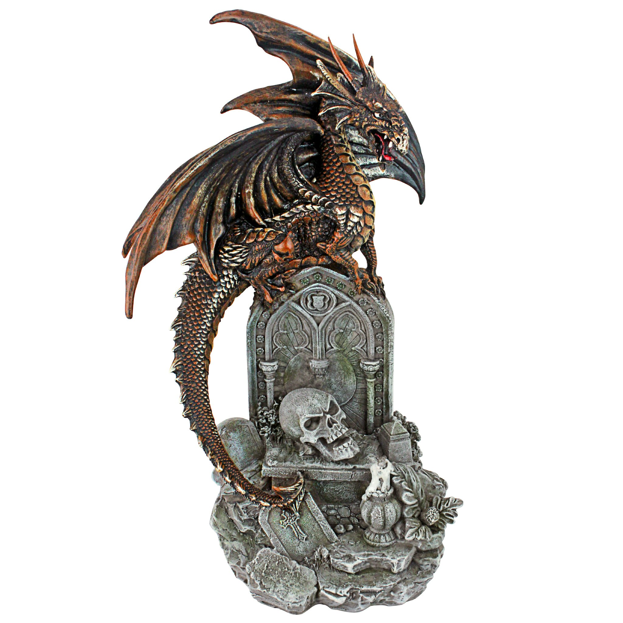 Toscano - Cruel WingGothic Castle Graveyard Dragon Statue