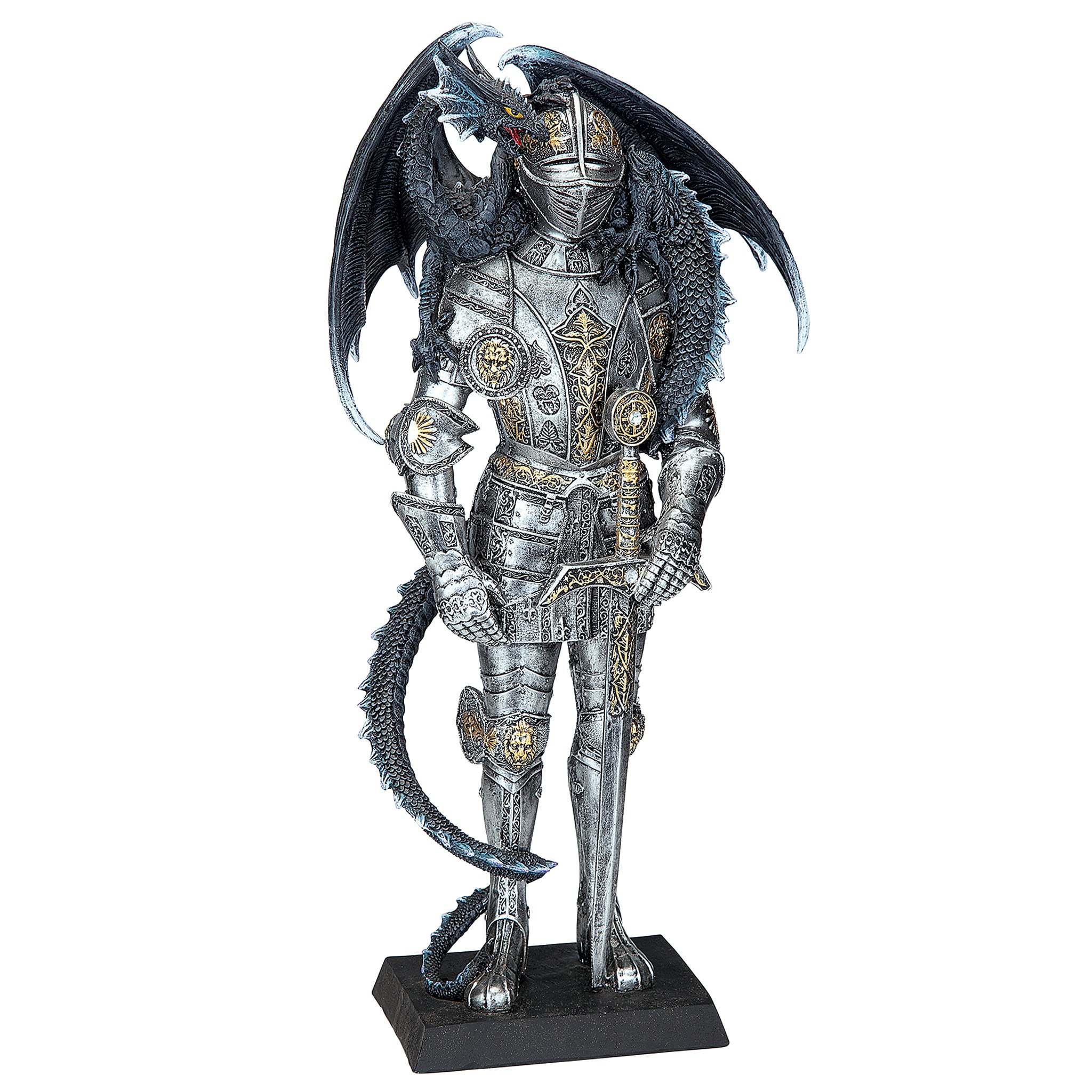 Toscano - Sir Lancelot and the Gothic Dragon Statue