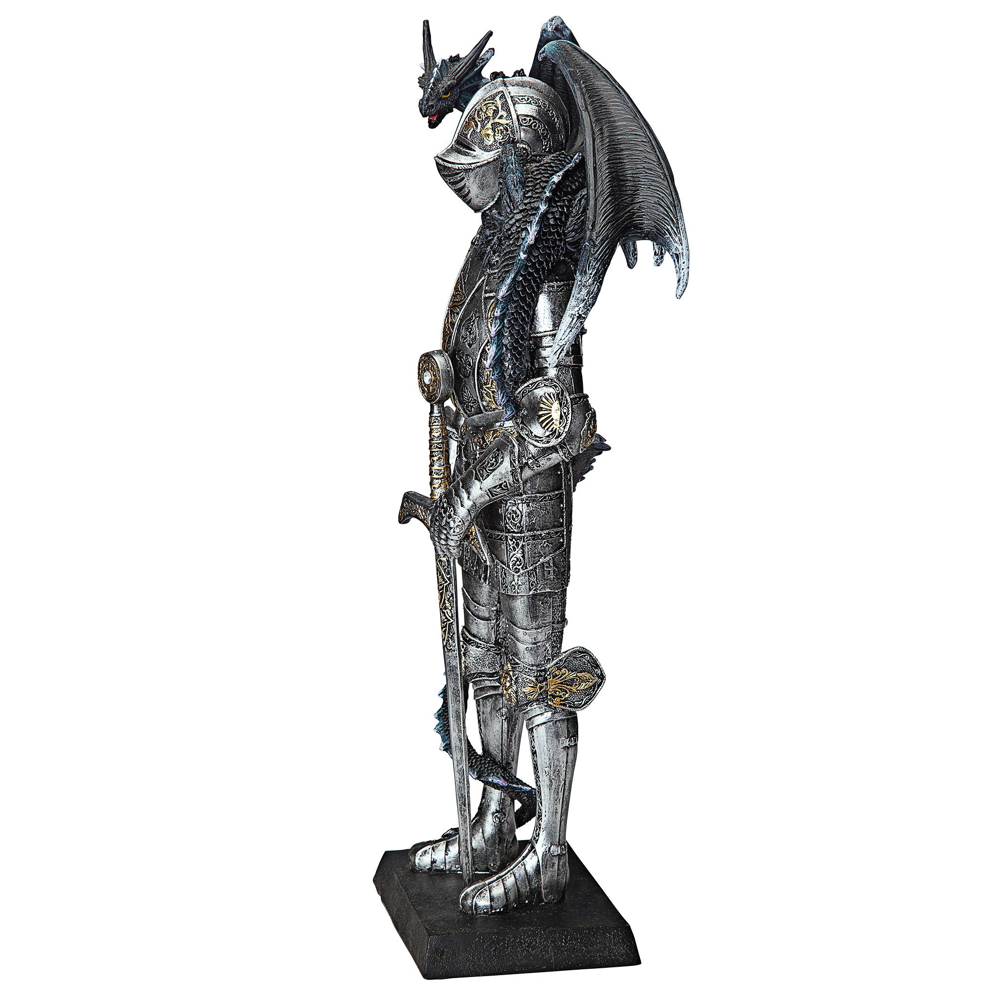 Toscano - Sir Lancelot and the Gothic Dragon Statue