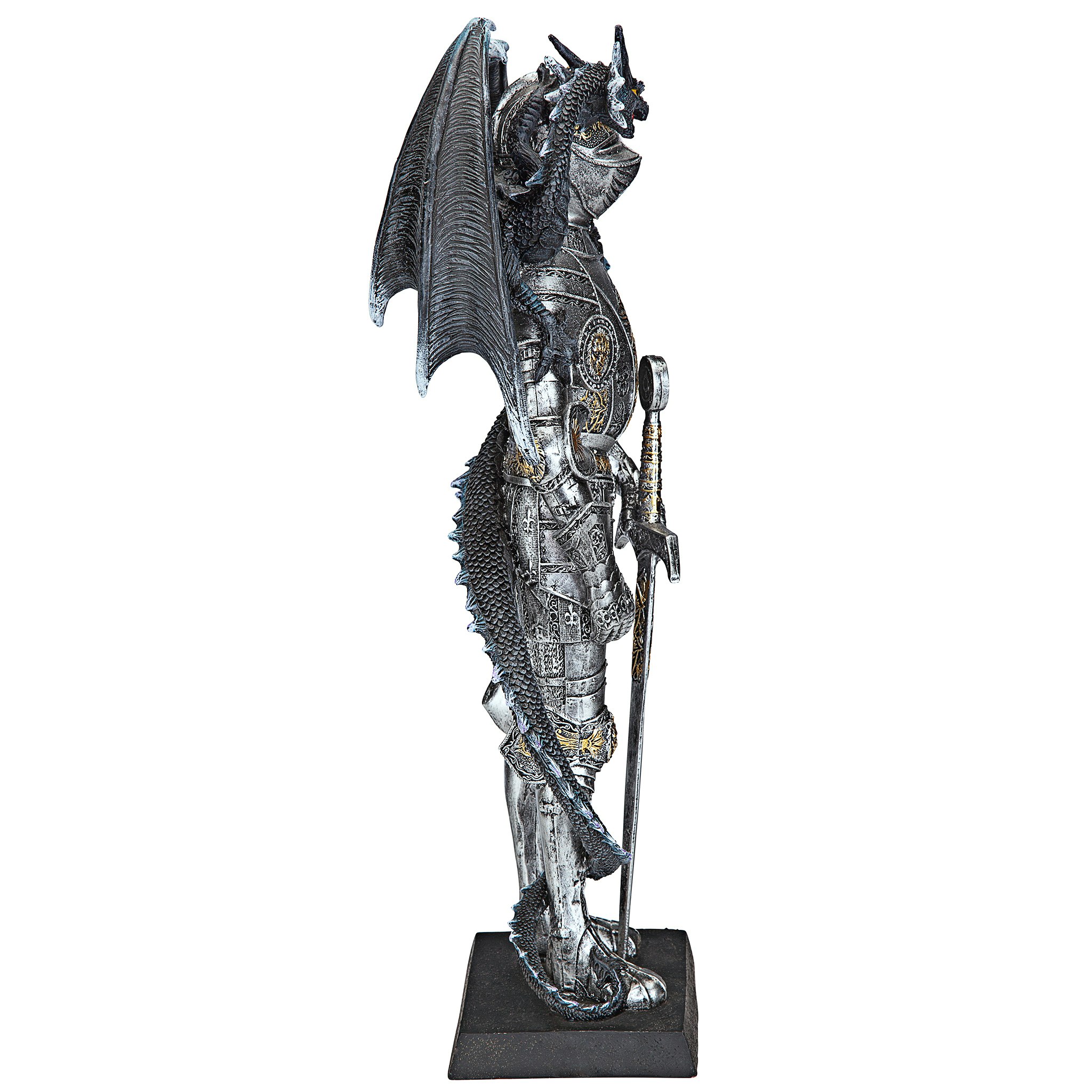 Toscano - Sir Lancelot and the Gothic Dragon Statue