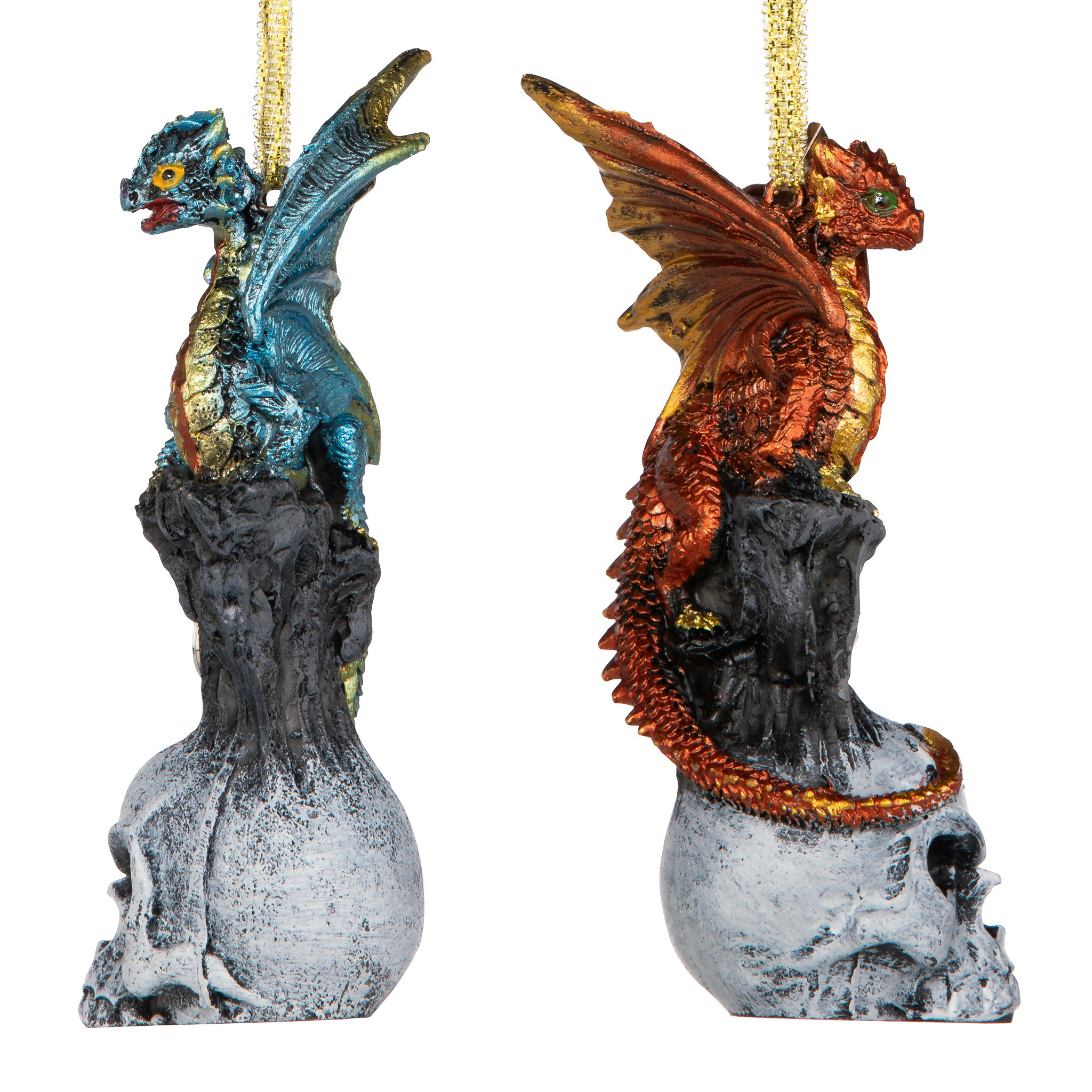 Toscano - Dragons of Skull Hollow Holiday Ornaments