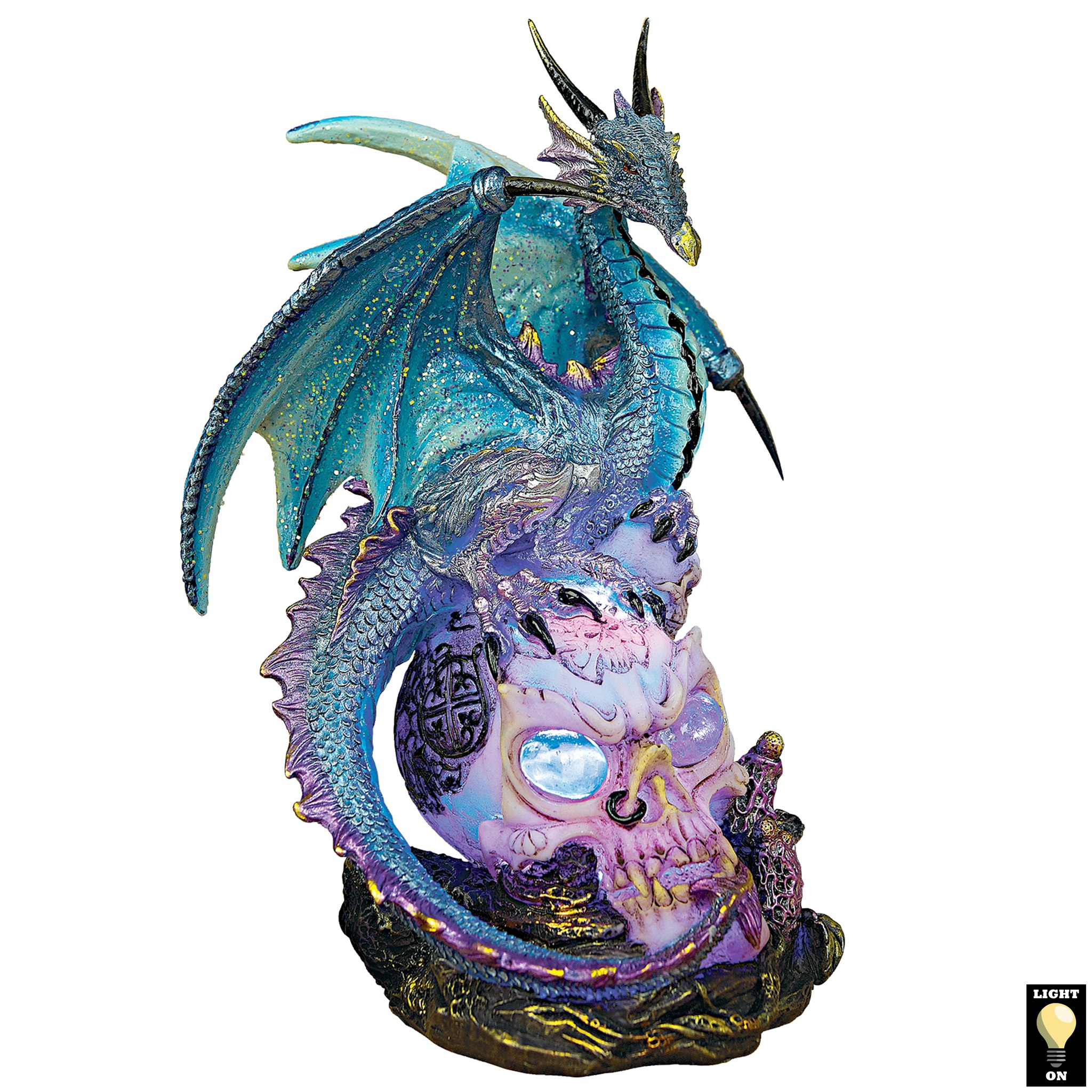 Toscano - Dragon Assassin Illuminated Statue