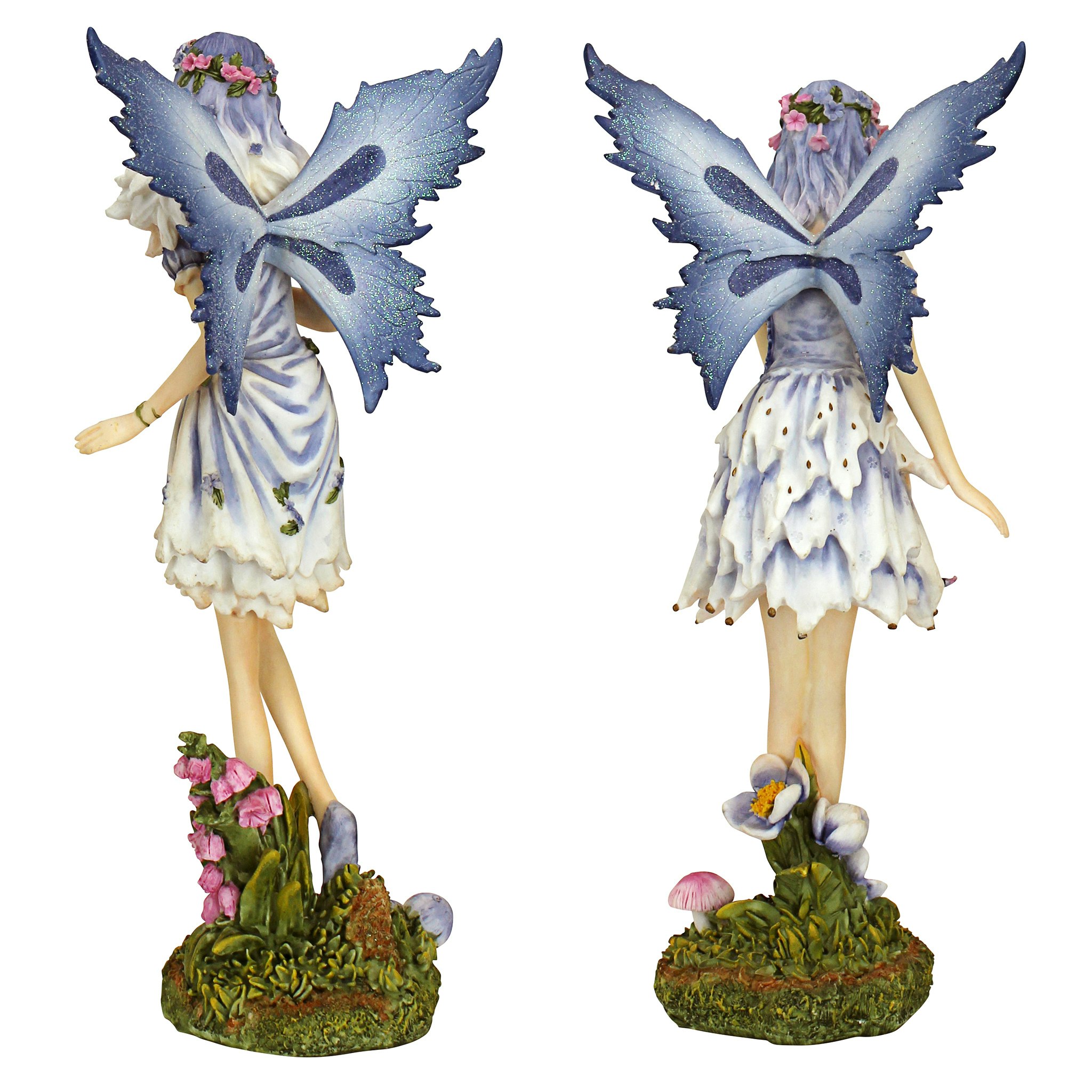 Toscano - Set of 2 Poppy and Meadow the Windforest Fairies Statue Collection
