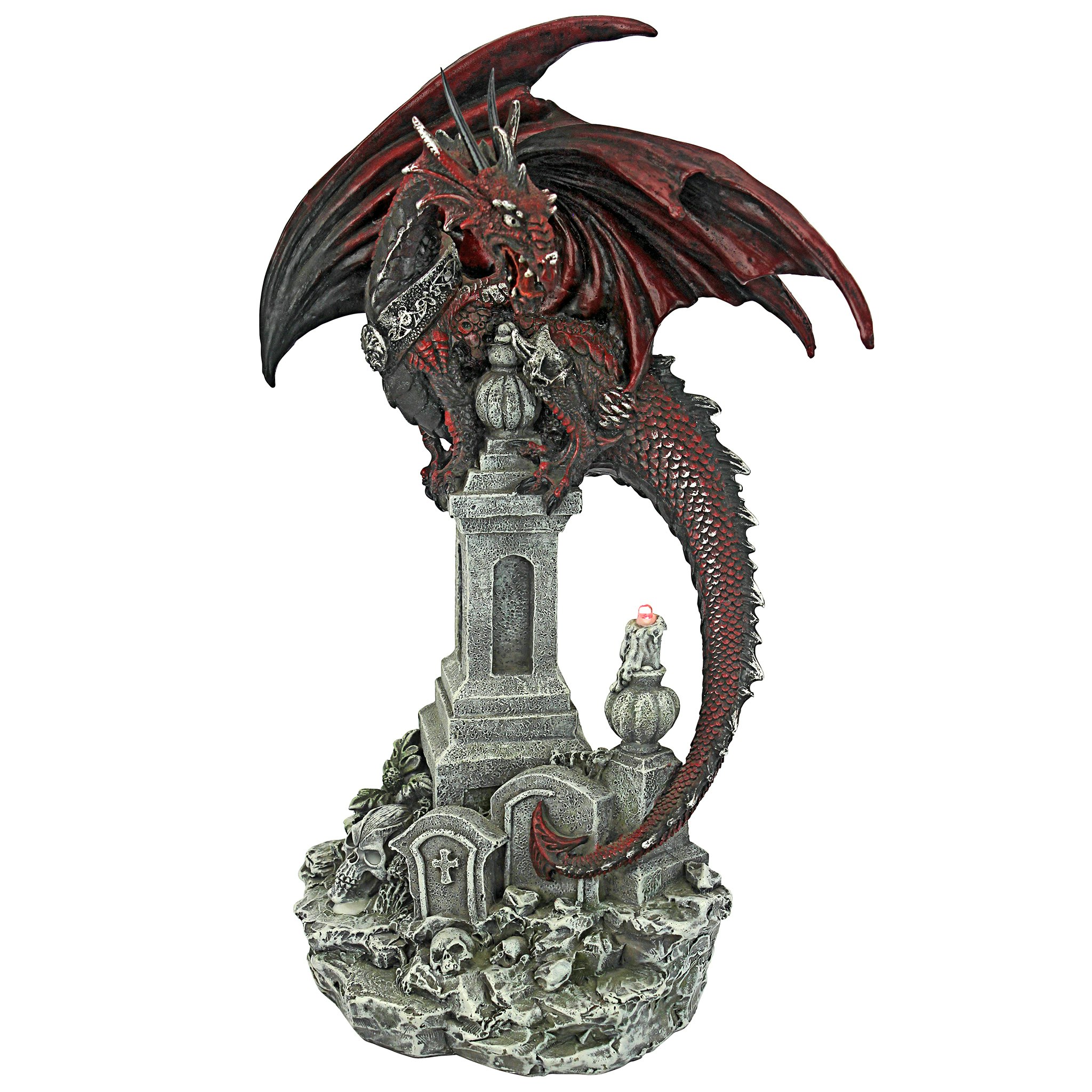 Toscano - Warrior Dragon of the Necropolis Gothic Cemetery Statue