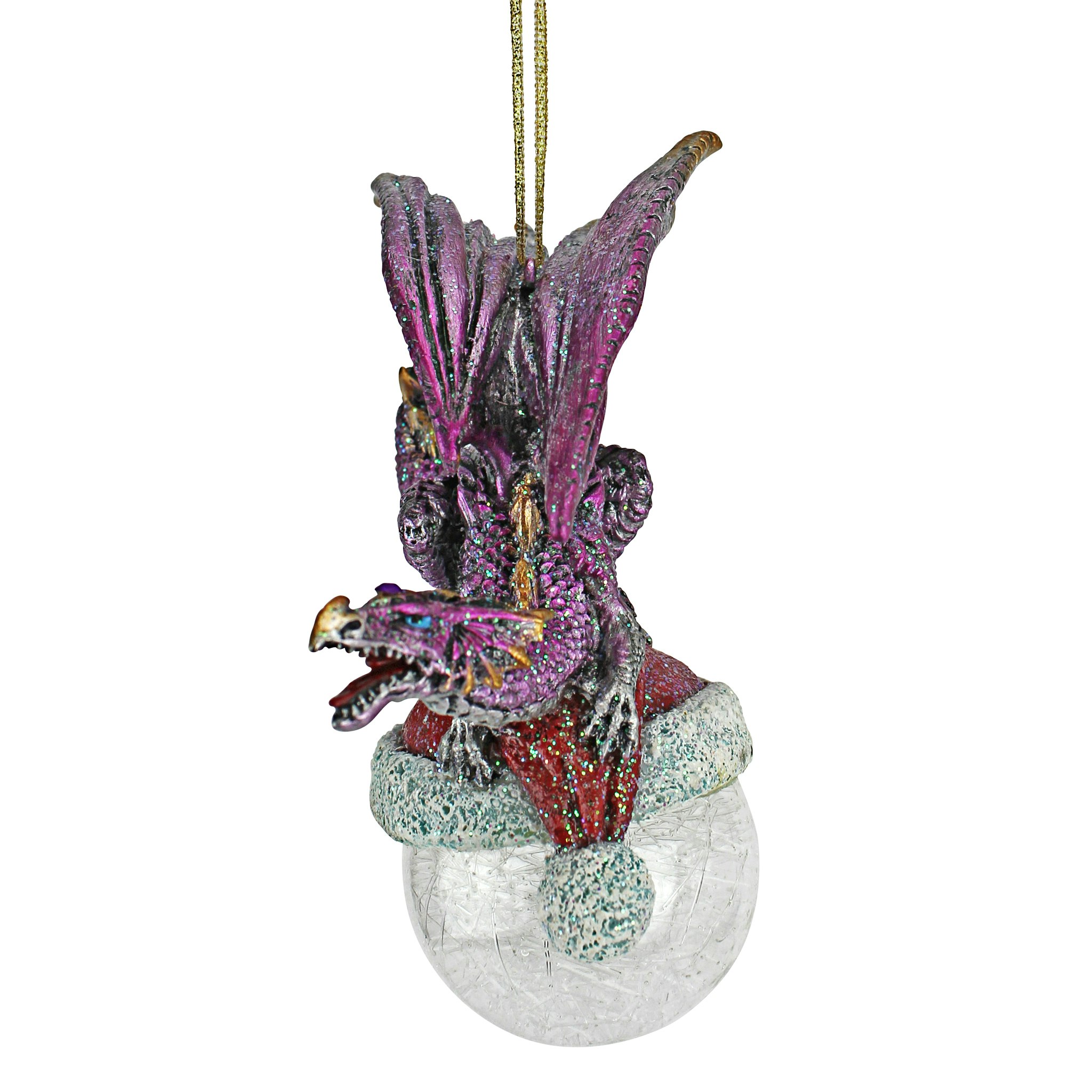 Toscano - North Pole Dragon Holiday Ornament