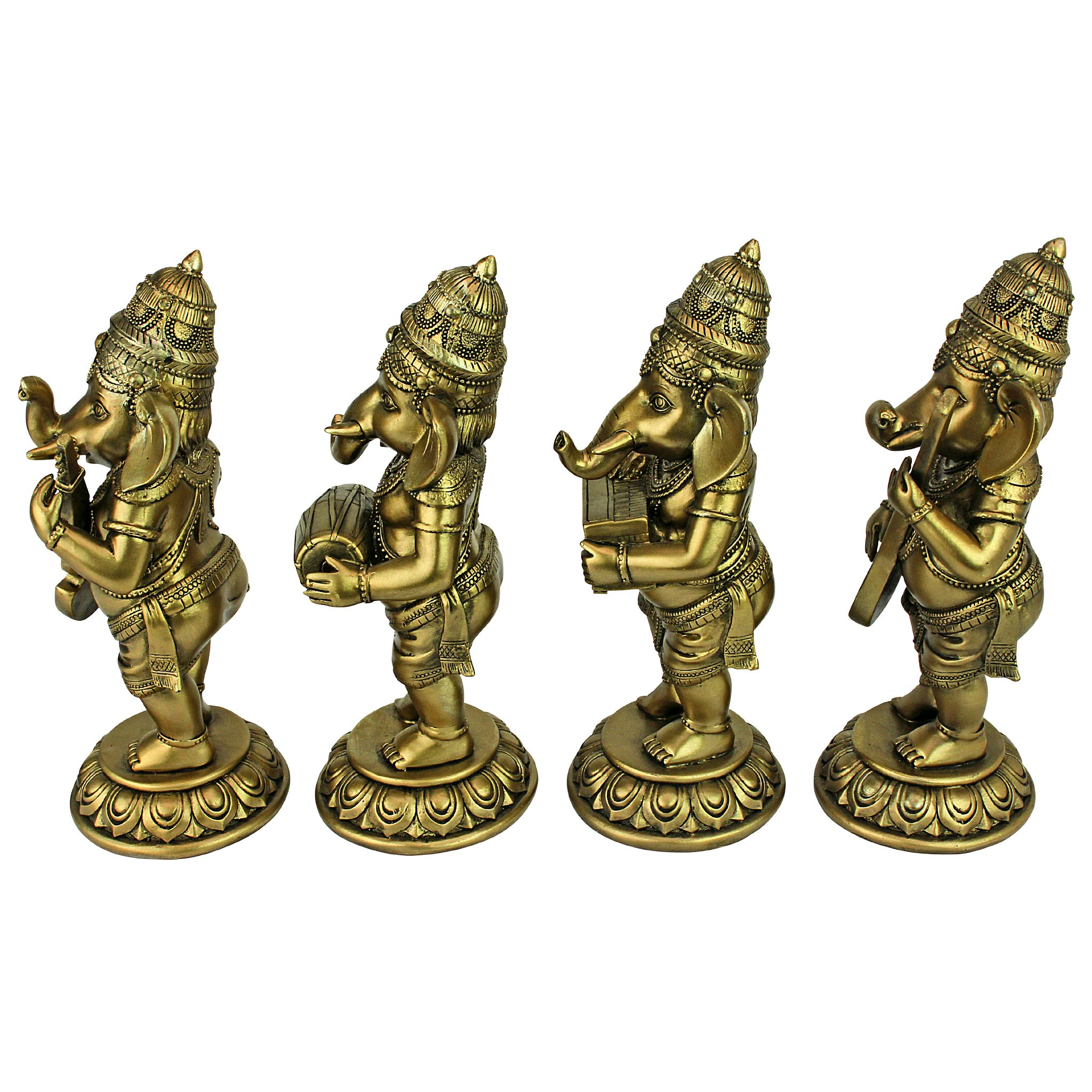 Toscano - Lord Ganesha Musical Elephant God Hundu Statue Collection