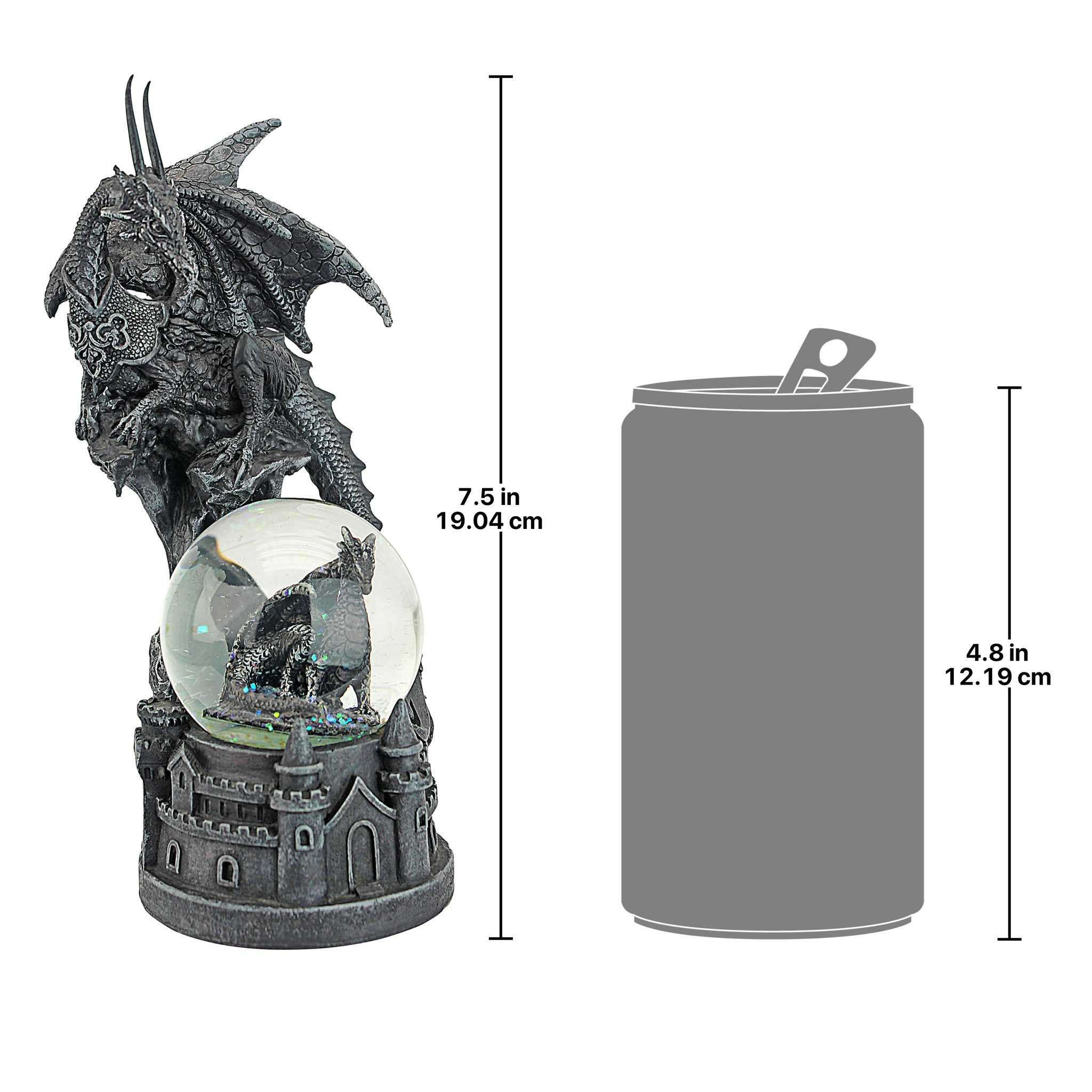 Toscano - The Dragons of Castle Malahide Gothic Water Globe