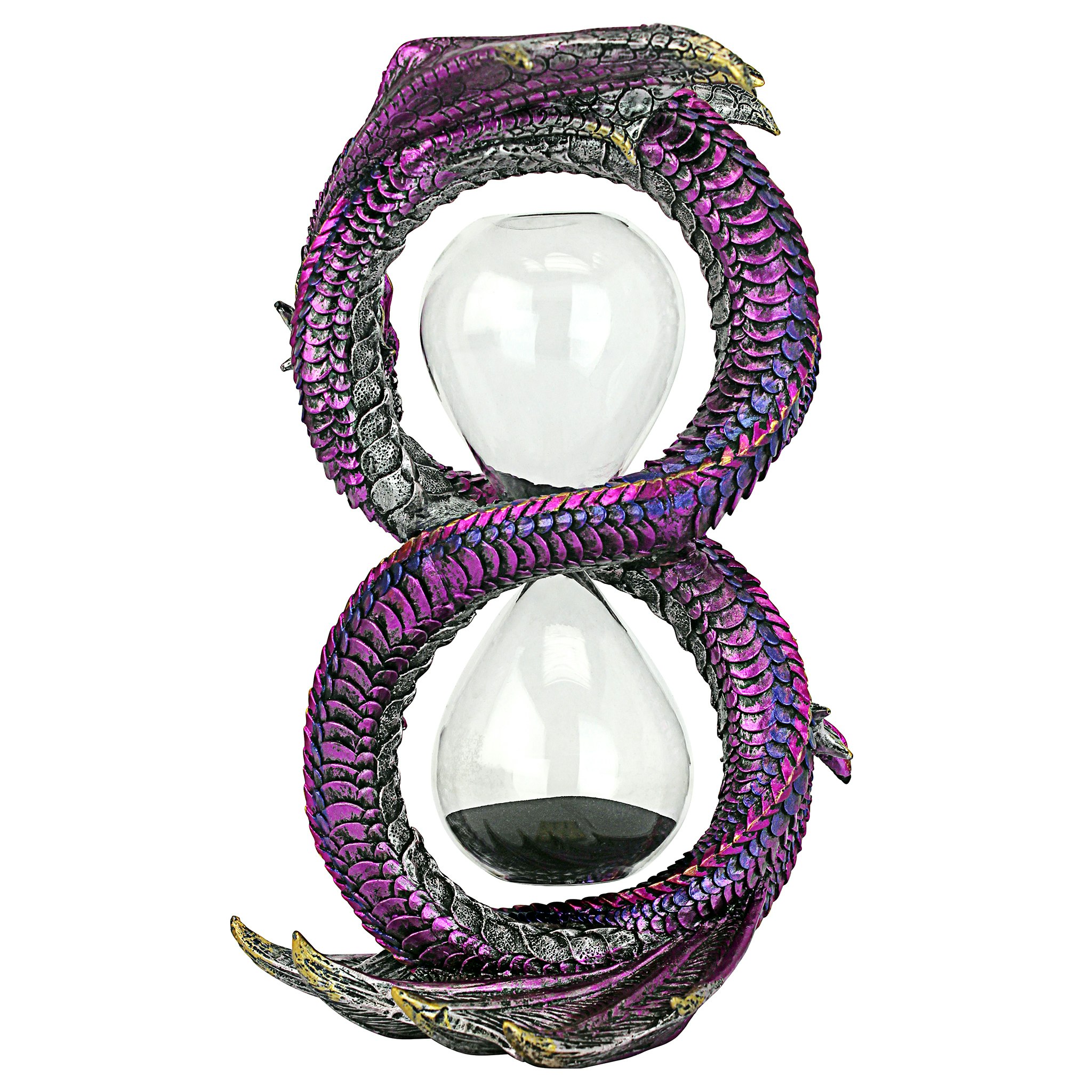 Toscano - Witness to Time Gothic Dragon Sand Timer Hourglass Statue
