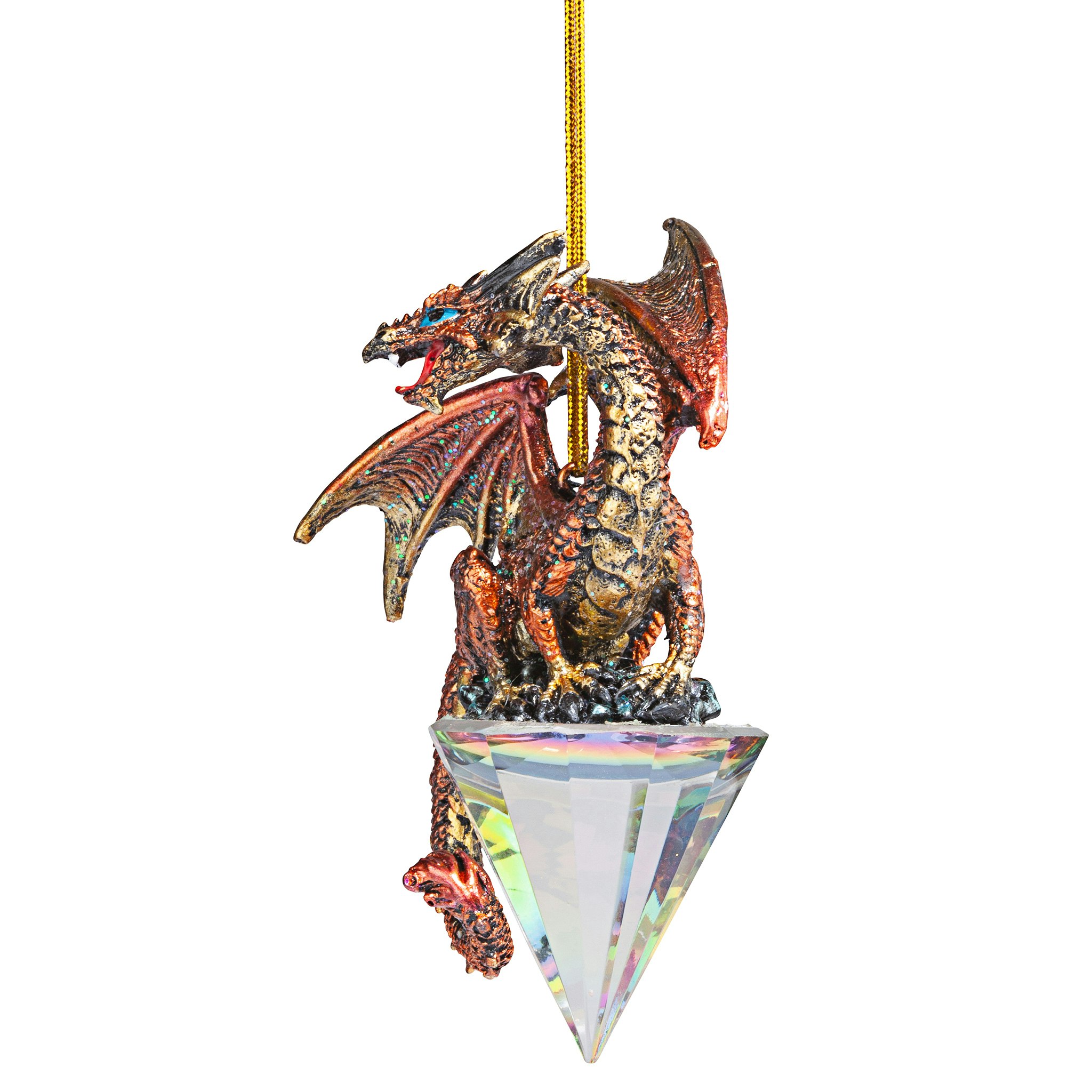 Toscano - Diamond Dragon 2019 Gothic Holiday Ornament