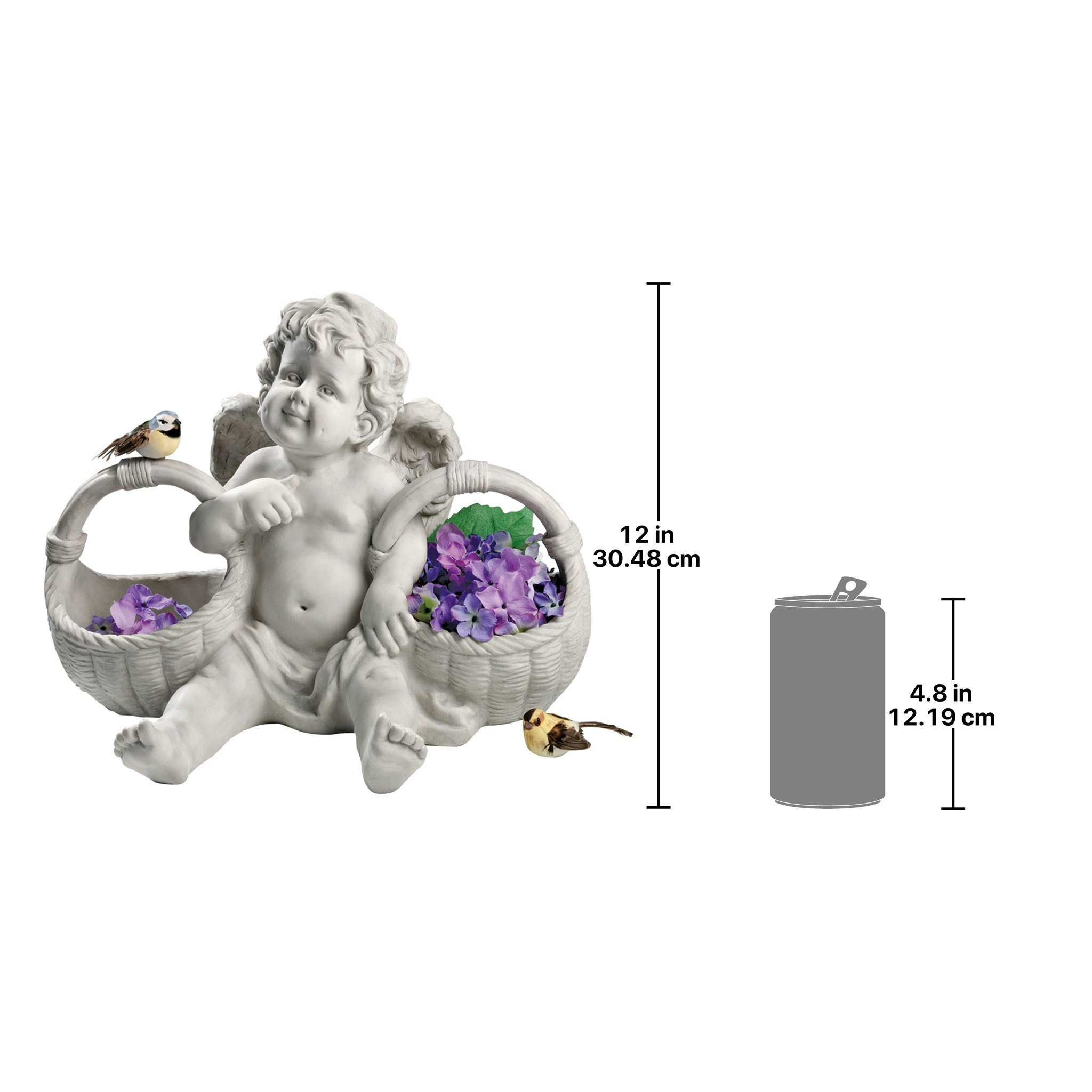 Toscano - Basket of Treats Cherub Statue