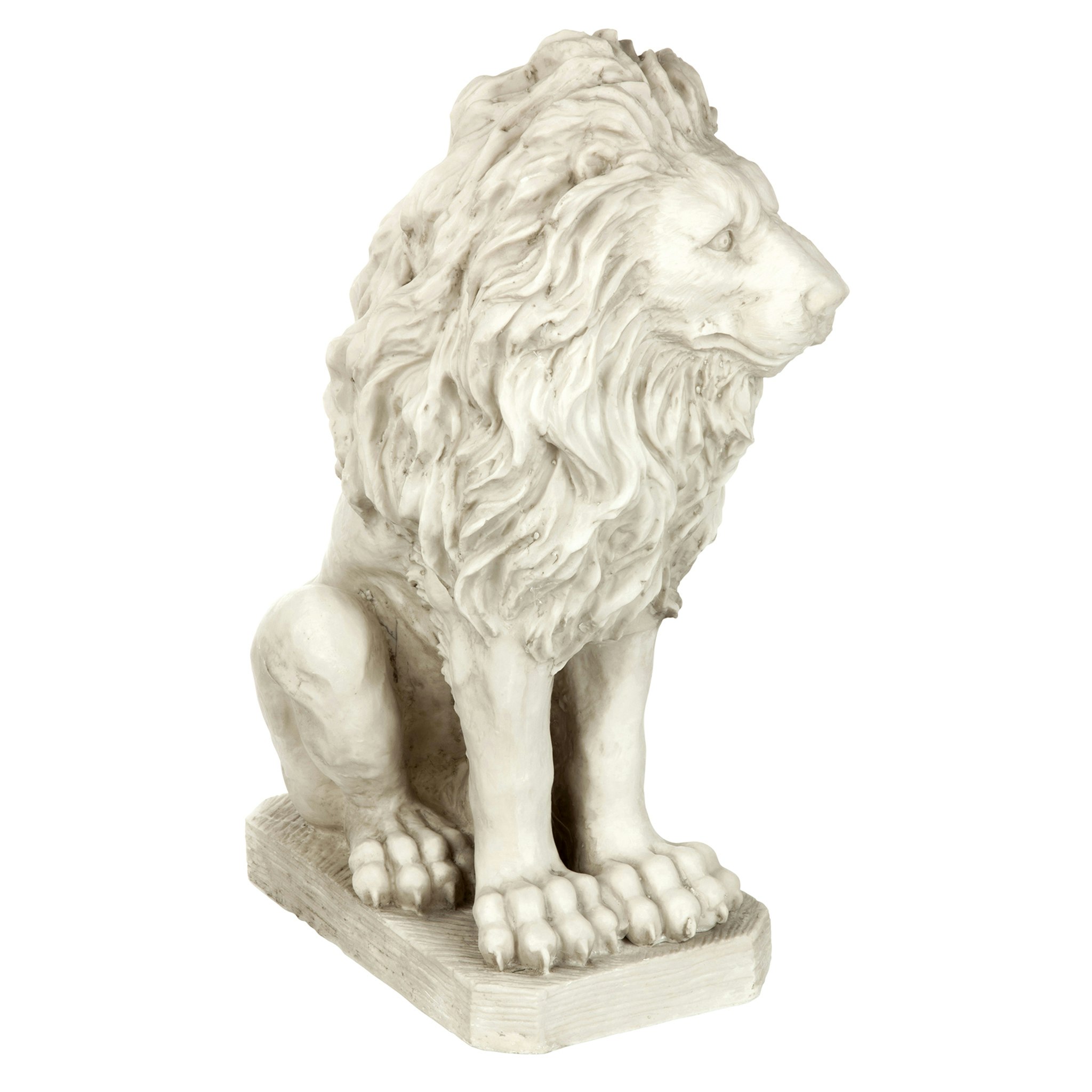 Toscano Mansfield Manor Lion Sentinel Statue - Looking Left