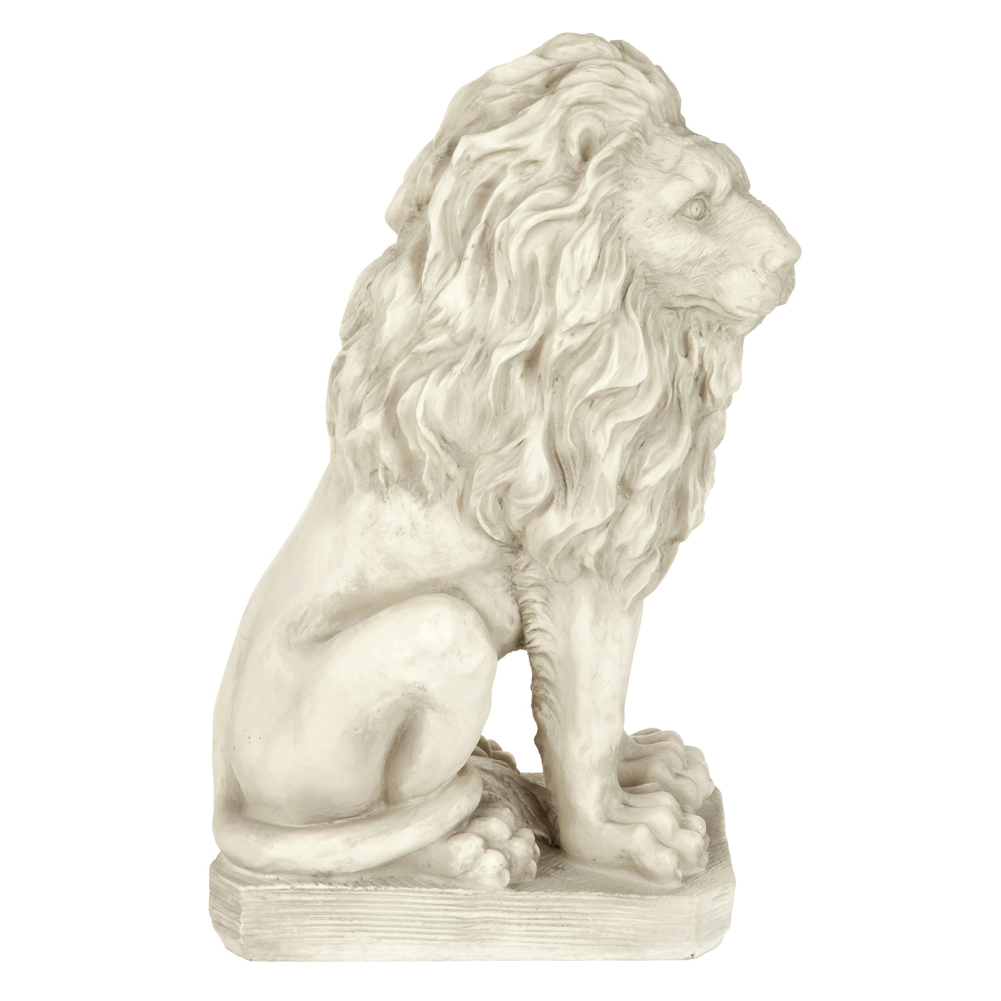 Toscano Mansfield Manor Lion Sentinel Statue - Looking Right