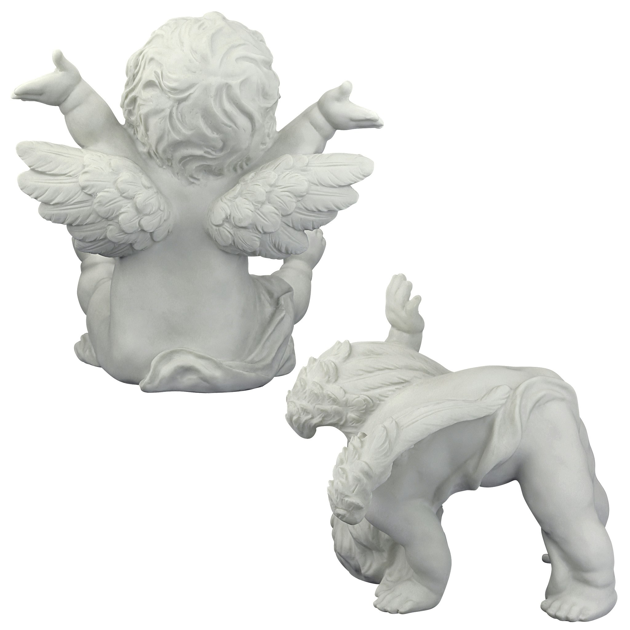 Toscano - Set of 2 Topsy and Turvey the Cherub Twins Statues