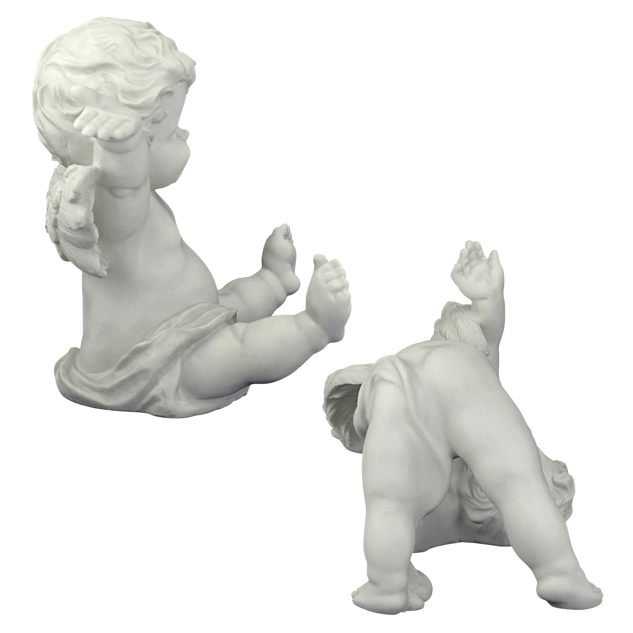 Toscano - Set of 2 Topsy and Turvey the Cherub Twins Statues