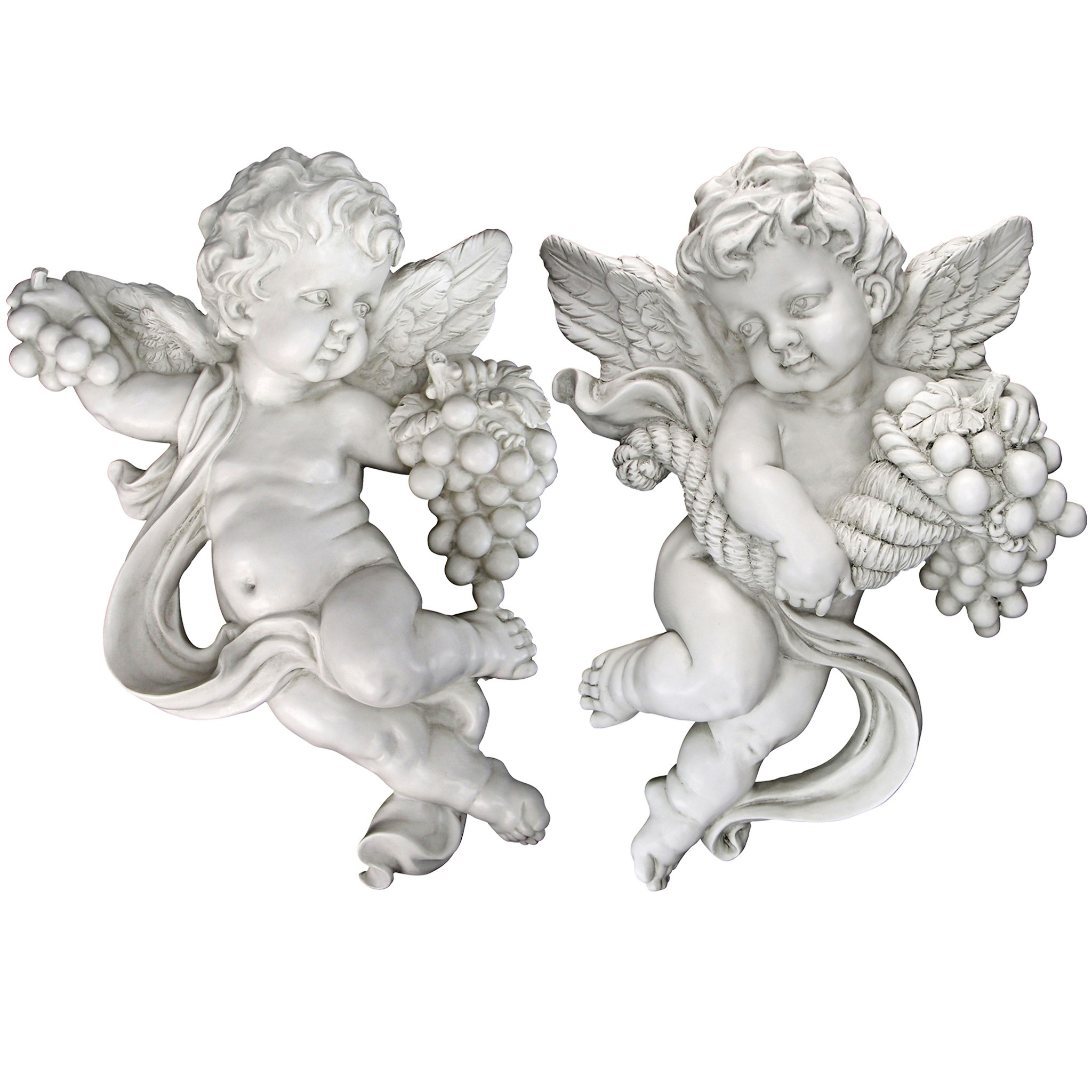 Toscano - Cherub Harvest Angel Wall Sculptures