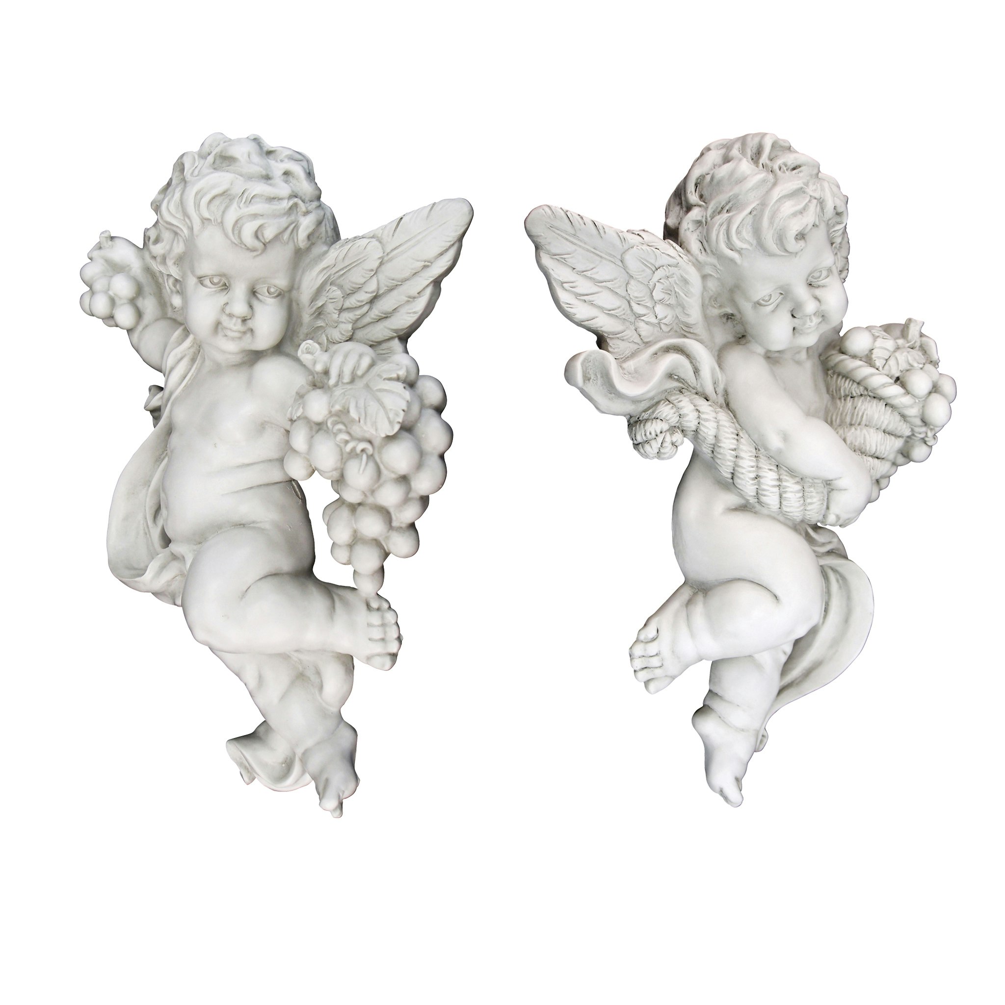 Toscano - Cherub Harvest Angel Wall Sculptures