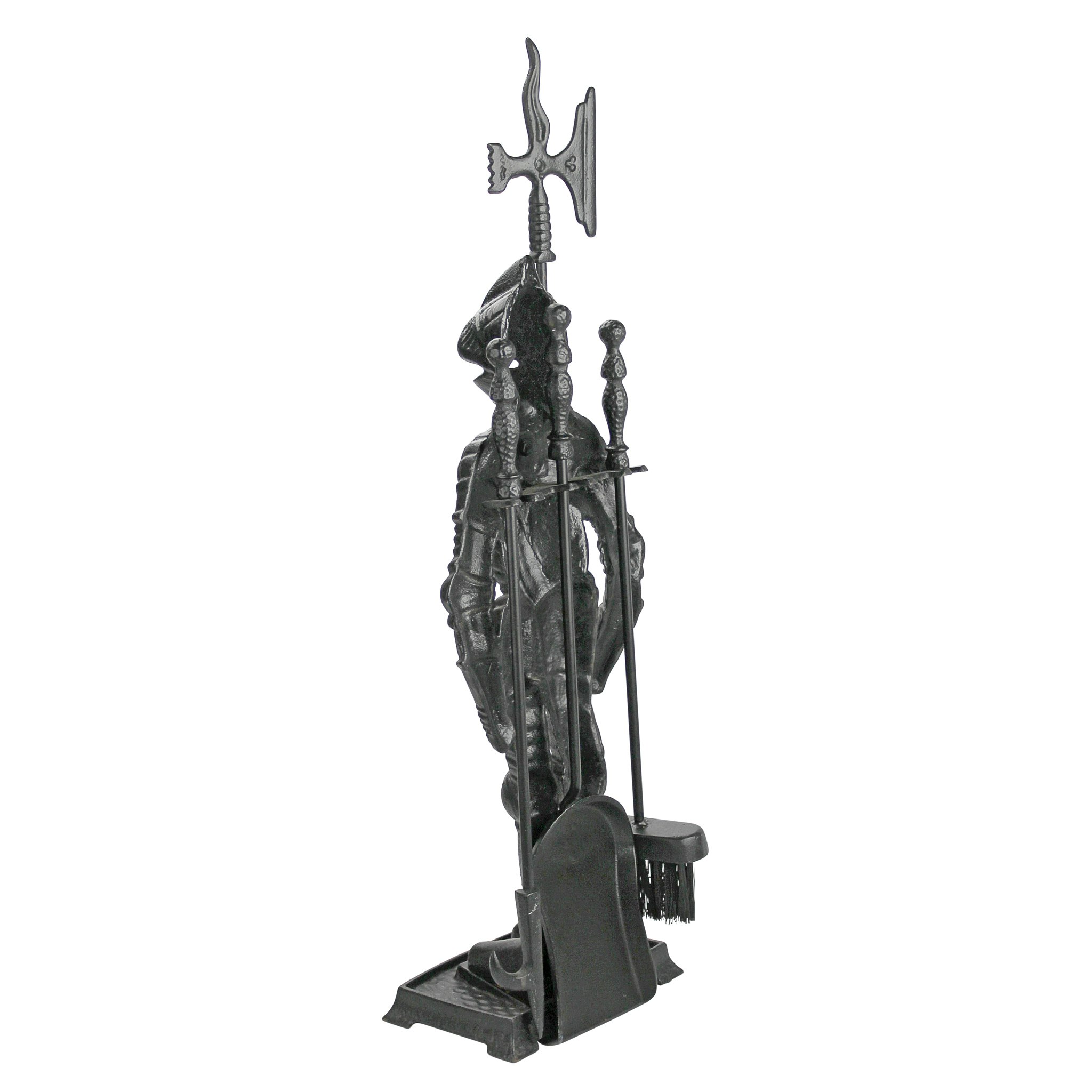 Toscano - The Black Knight Fireplace Tool Ensemble