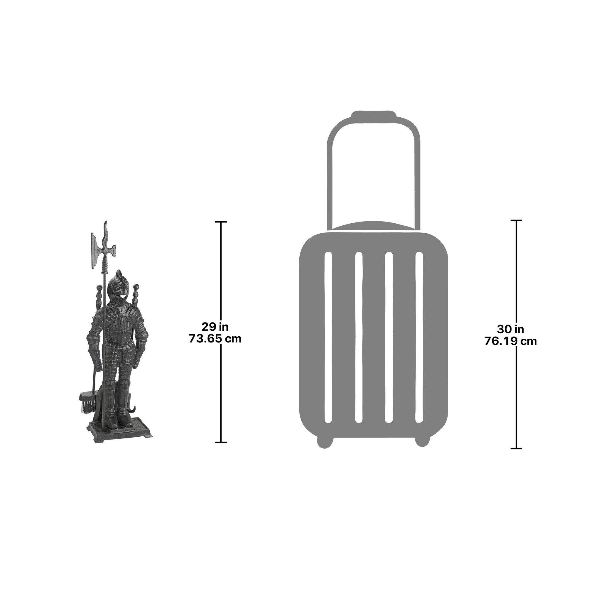 Toscano - The Black Knight Fireplace Tool Ensemble