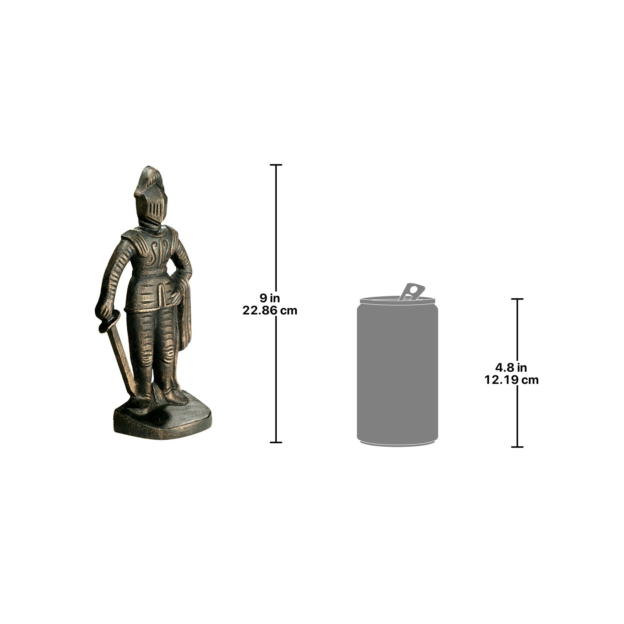 Toscano - Medieval Knight Bookend Pair in Cast Iron