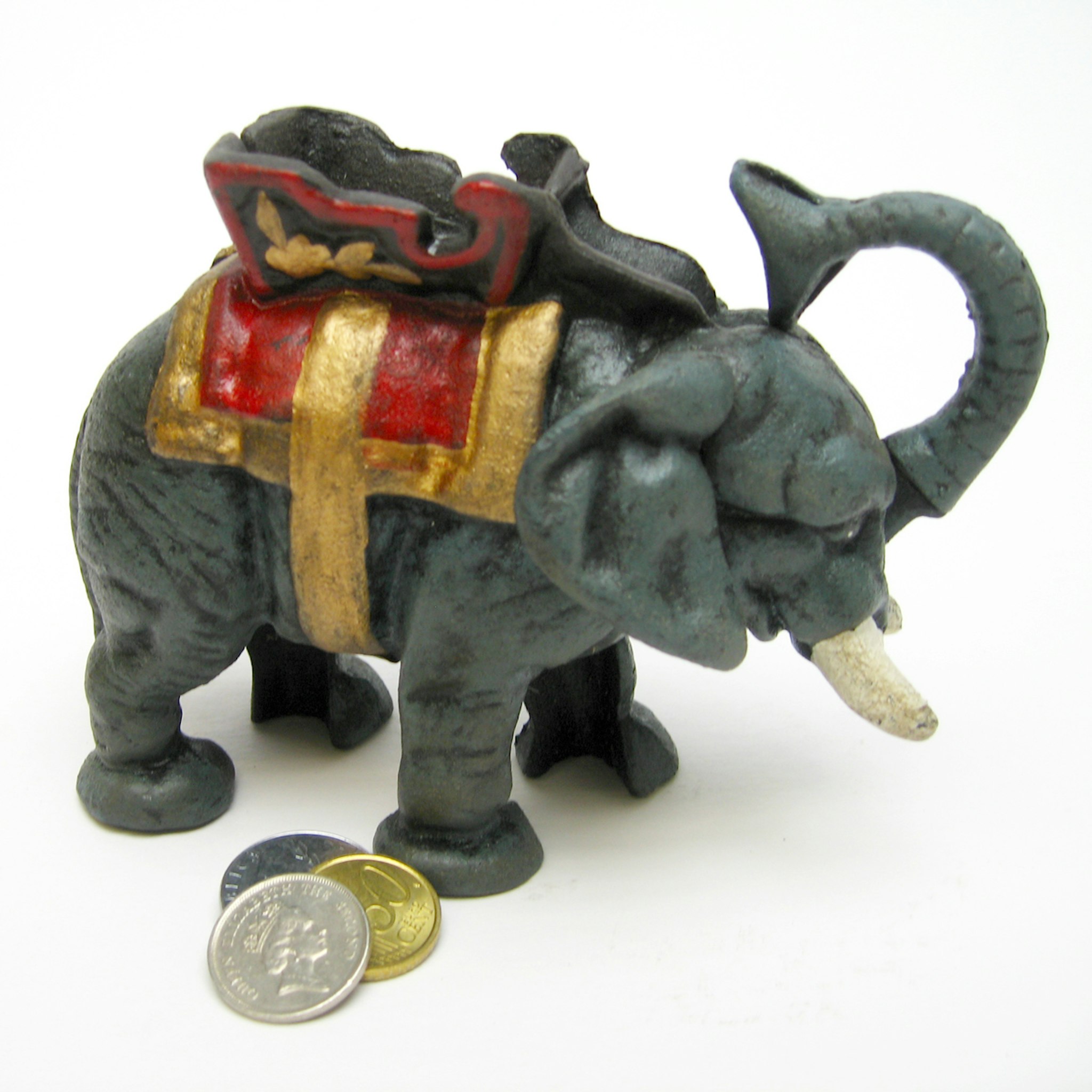Toscano - Circus Elephant Collectors Mechanical Coin Bank