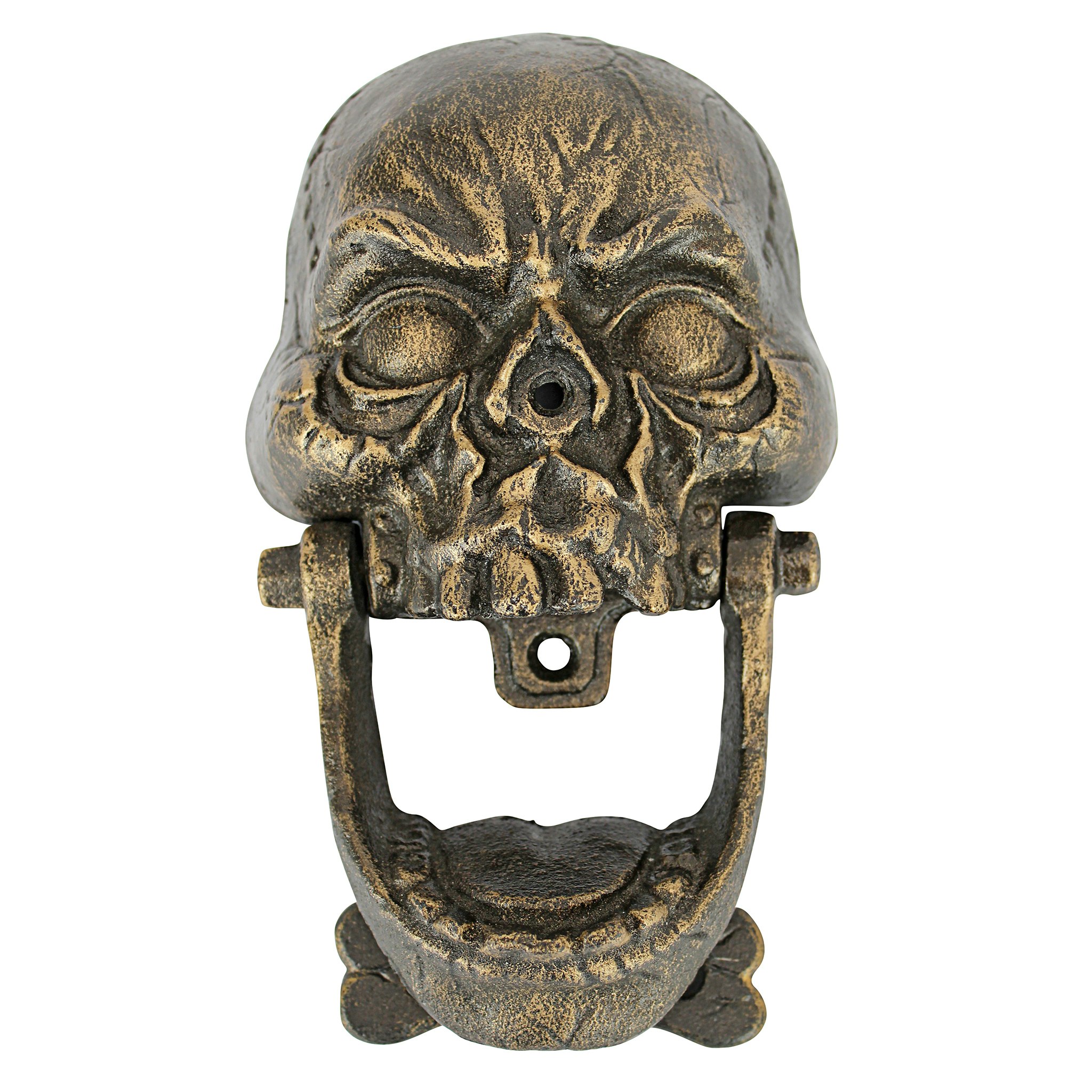 Toscano - Knock-Jaw Skull Medium Door Knocker
